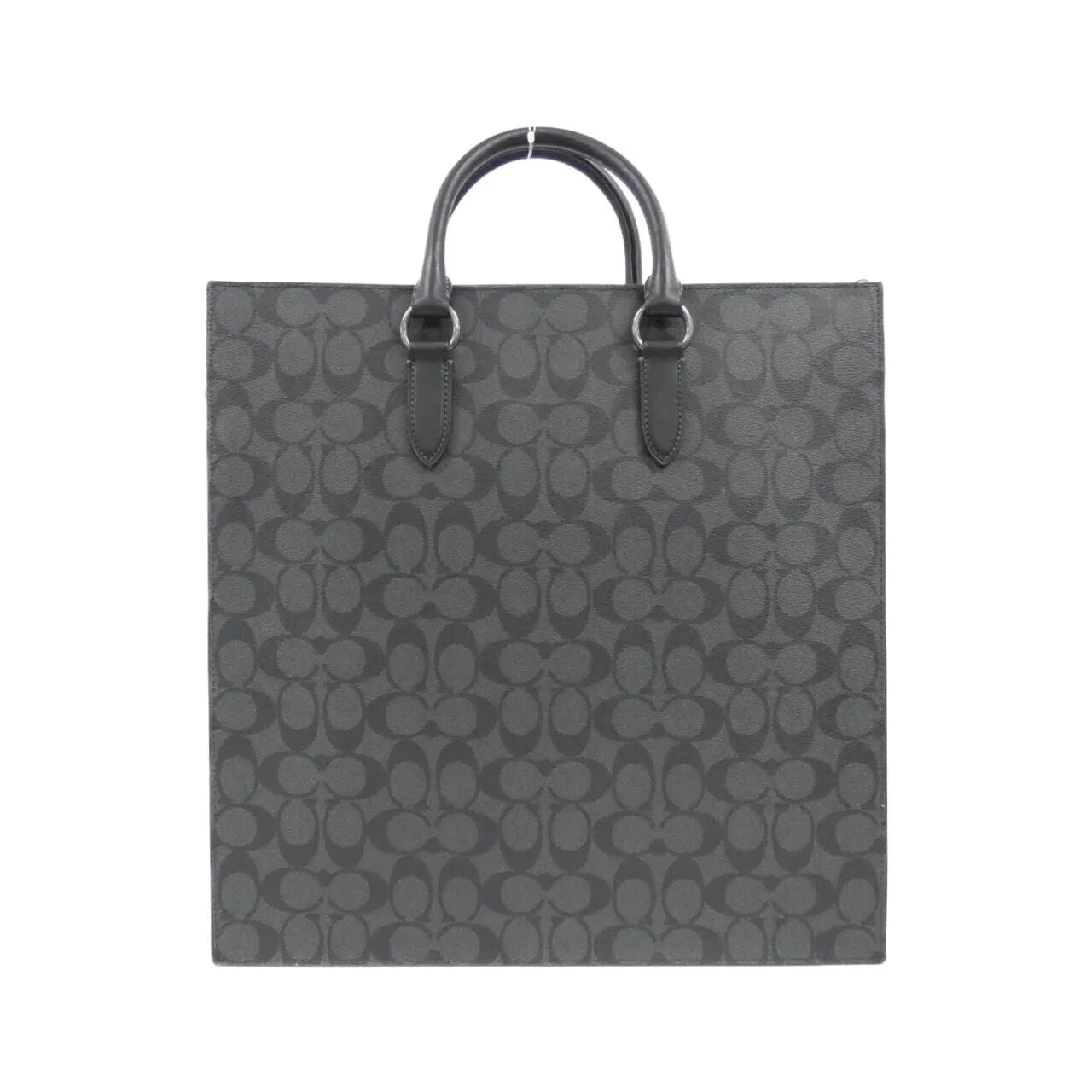 COACH CR314 Handbag Canvas Black Canvas - Thumbnail 2