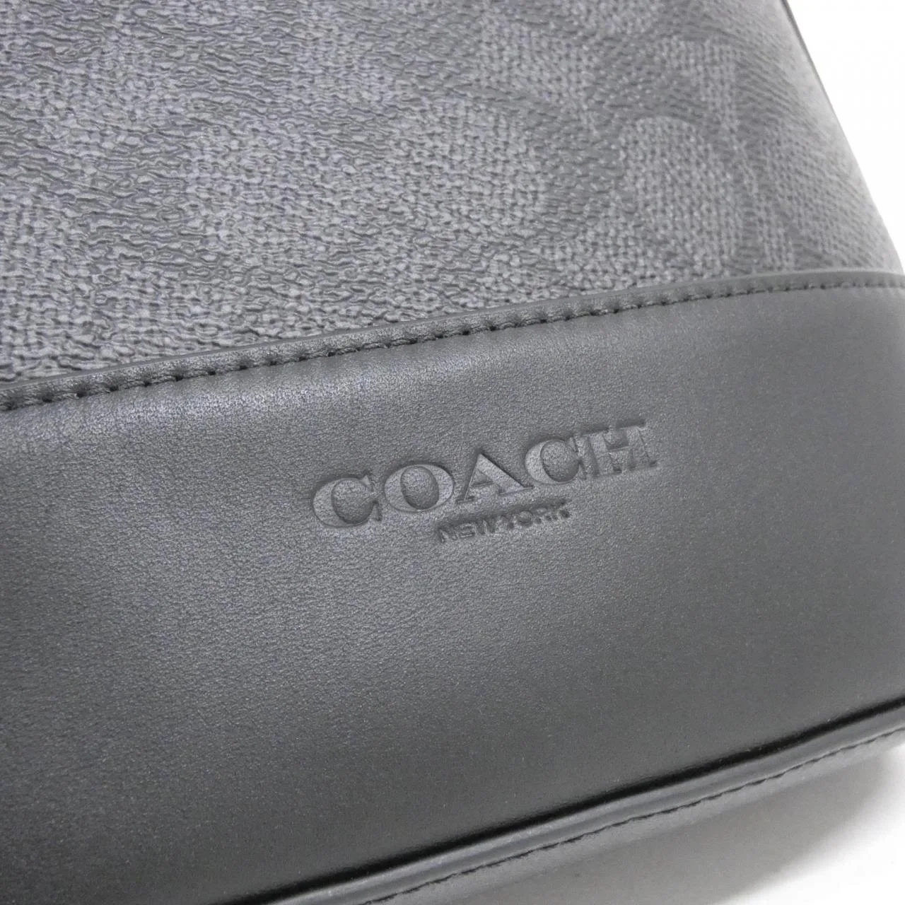 COACH CY801 肩背包 帆布 黑色 帆布 新品 - 縮圖 4