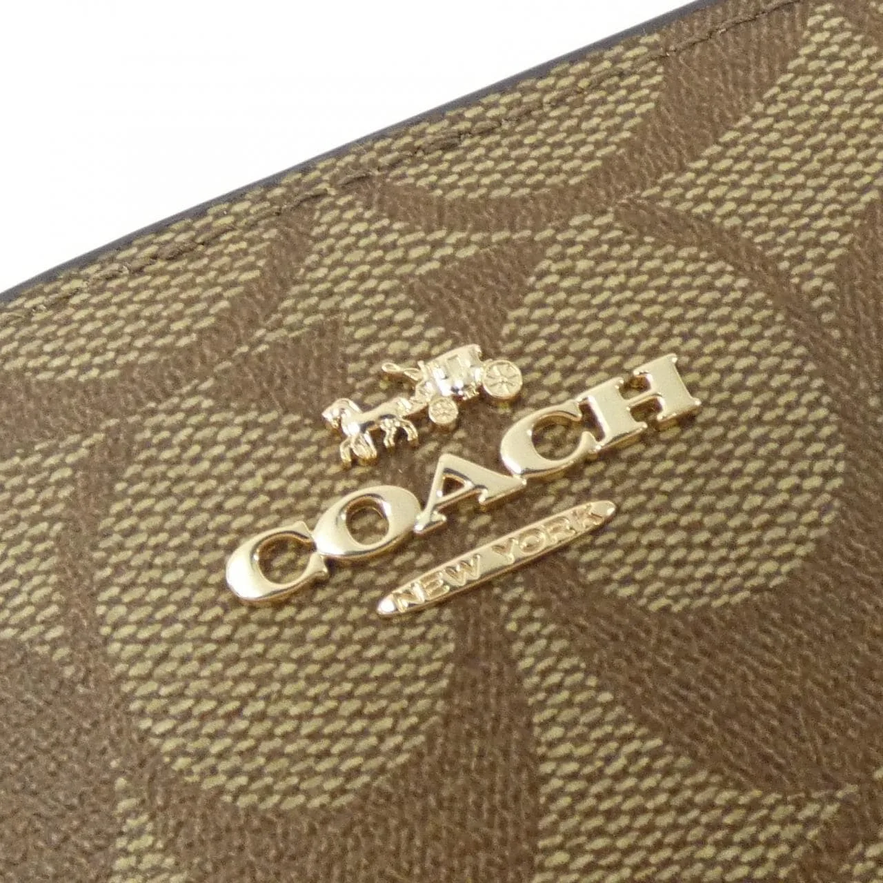 COACH C8714 Wallet Canvas 黑色 帆布 新品 - 縮圖 3