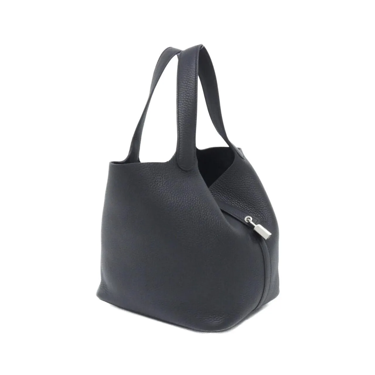 HERMES Picotin 060991CK Handbag Clemence