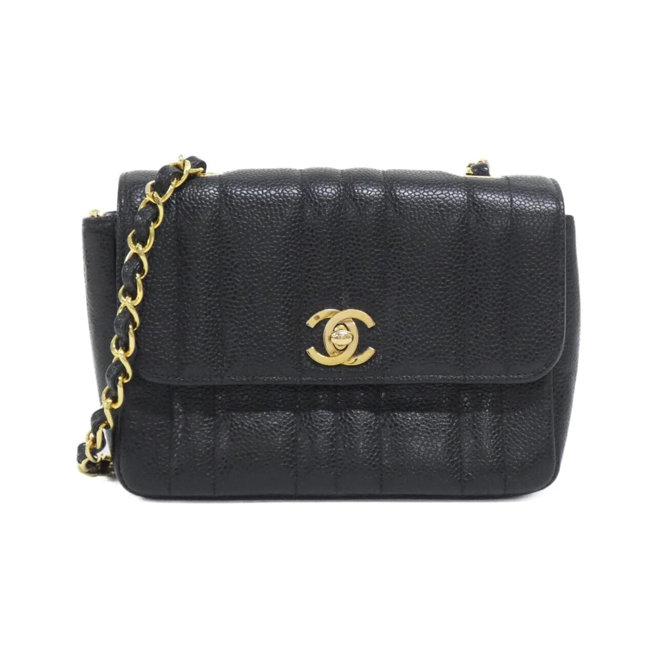 CHANEL 肩背包 魚子醬皮