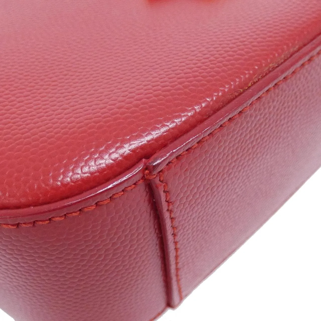 SAINT LAURENT 395791 BOW0J 肩背包 紅色 中古品A - 縮圖 3