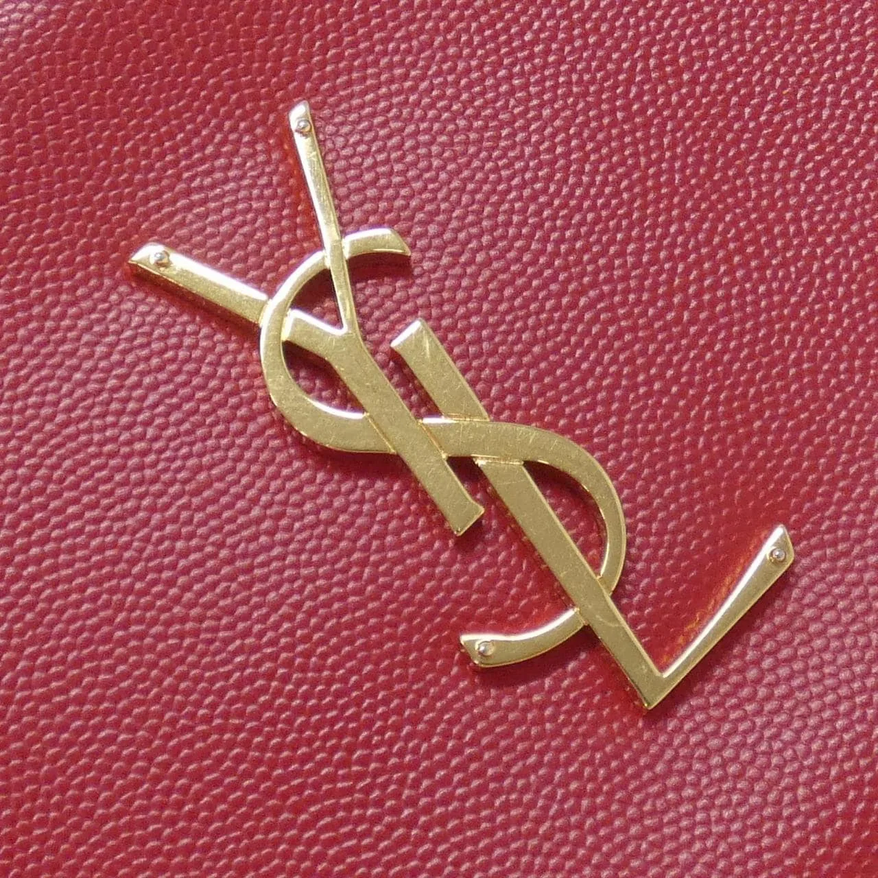 SAINT LAURENT 395791 BOW0J 肩背包 紅色 中古品A - 縮圖 4