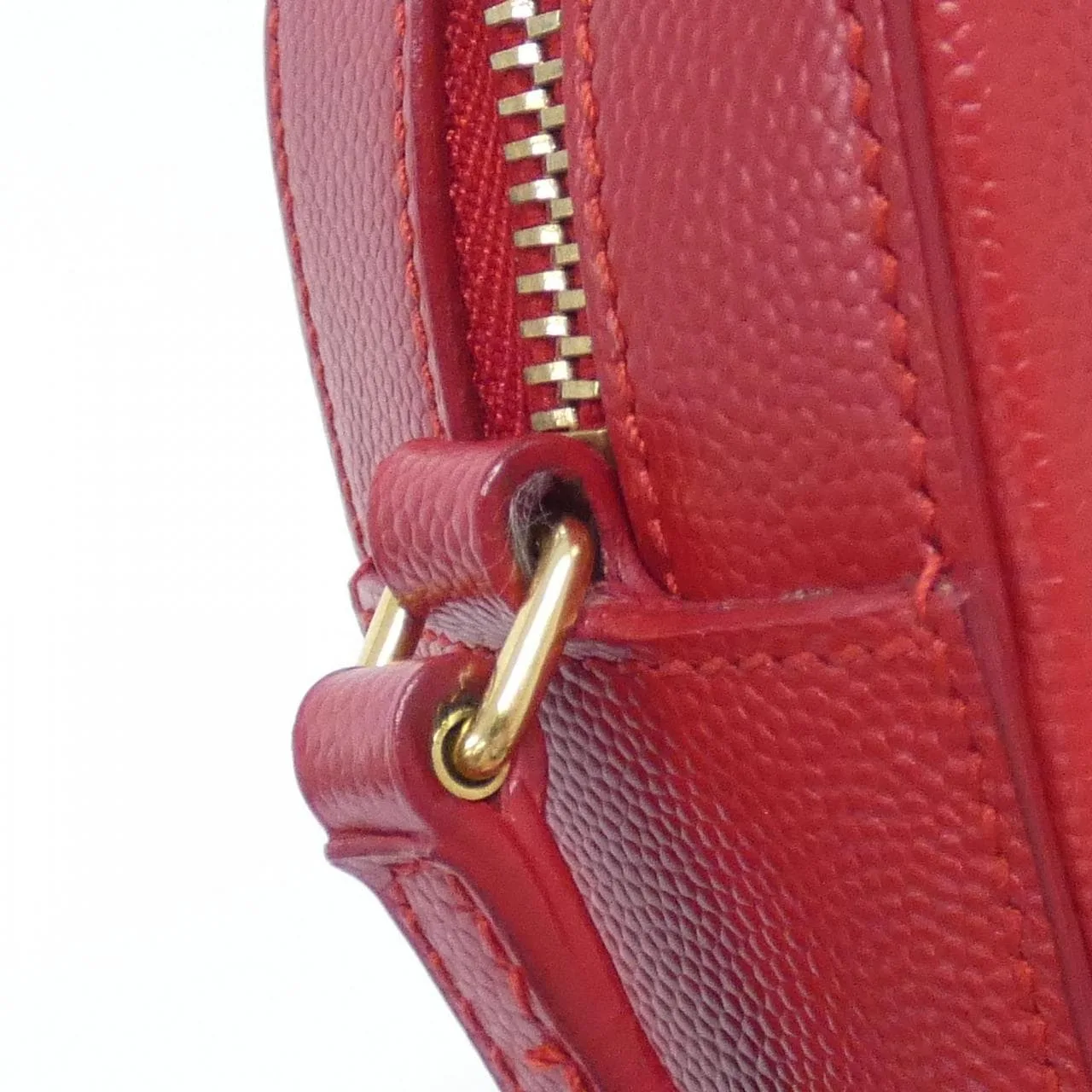 SAINT LAURENT 395791 BOW0J 肩背包 紅色 中古品A - 縮圖 6