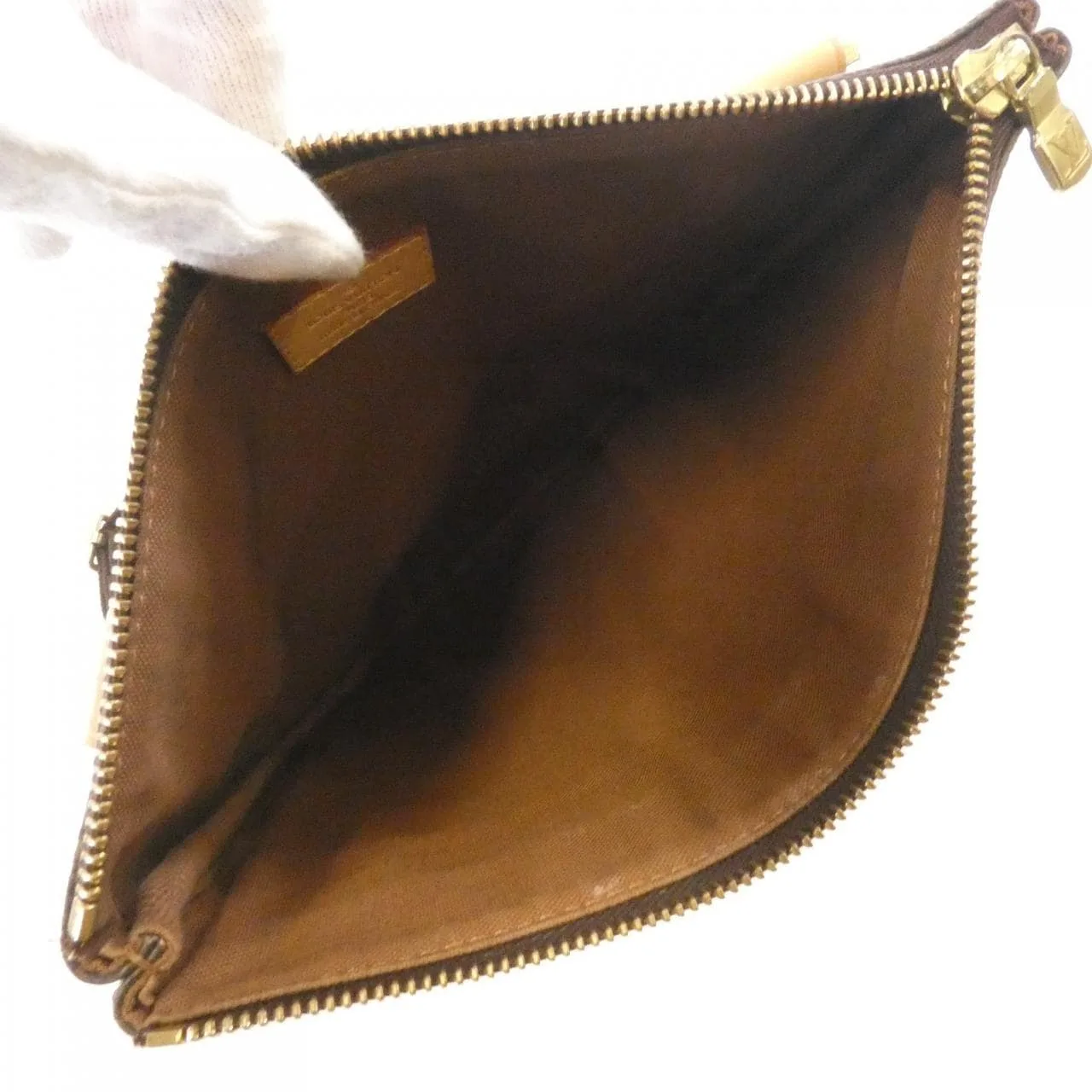 LOUIS VUITTON Pochette M40044 肩背包 Monogram 黑色 Monogram 中古品B - 縮圖 8