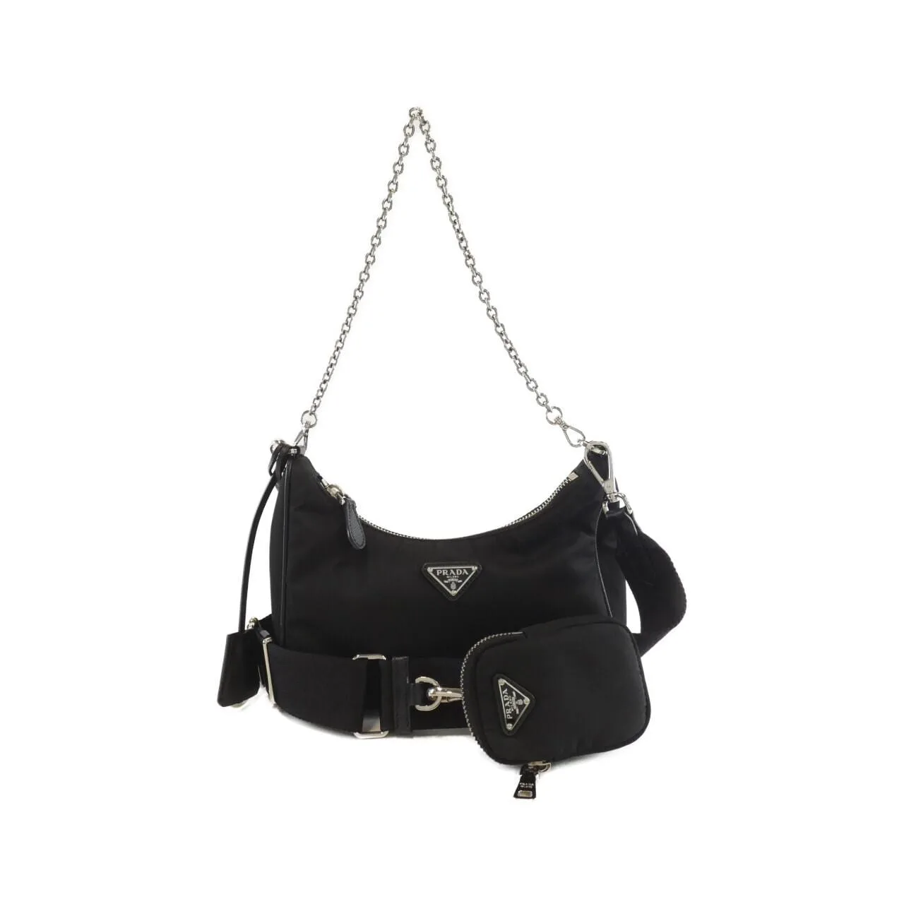 PRADA 1BH204 肩背包 Black