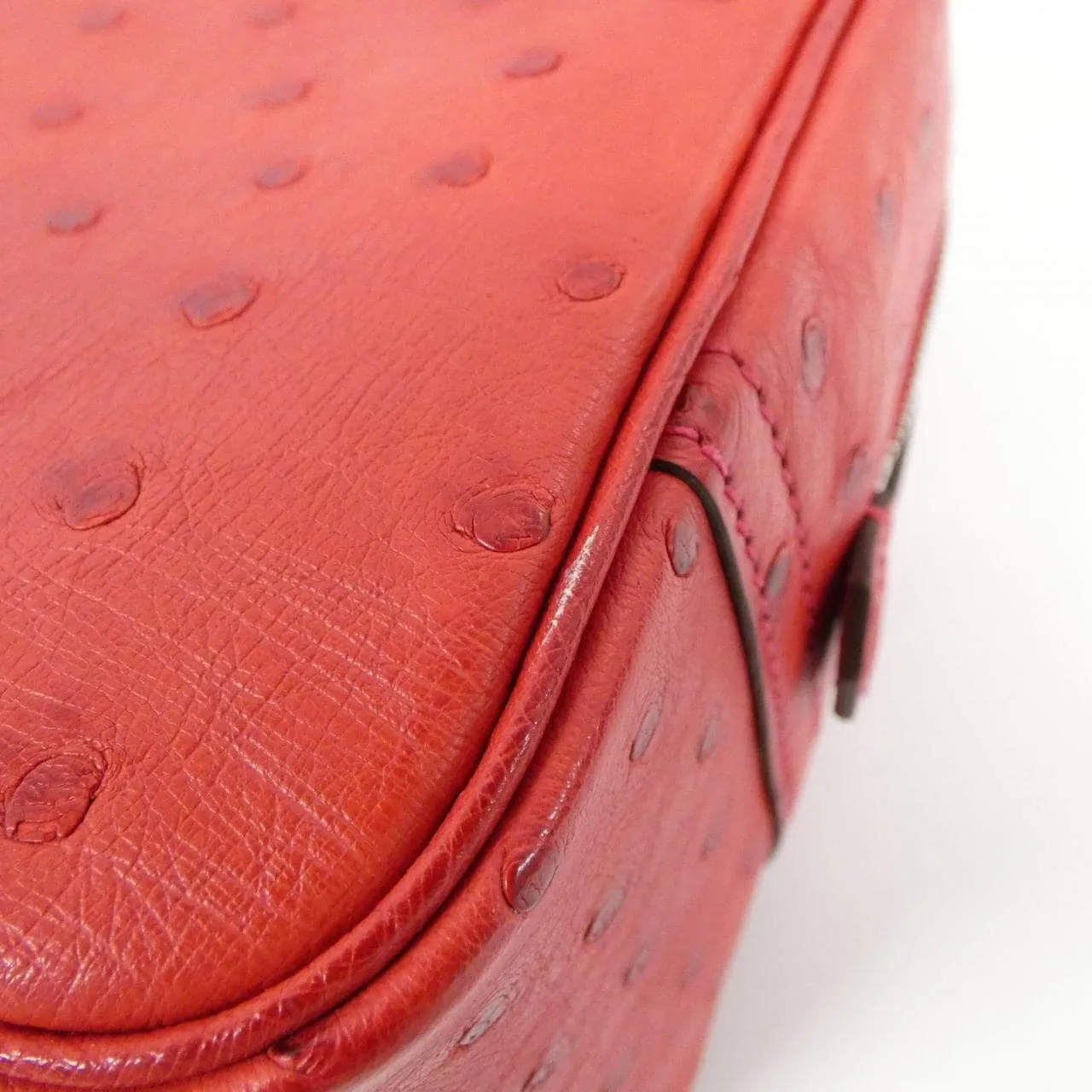 HERMES Plume Handbag Ostrich 2