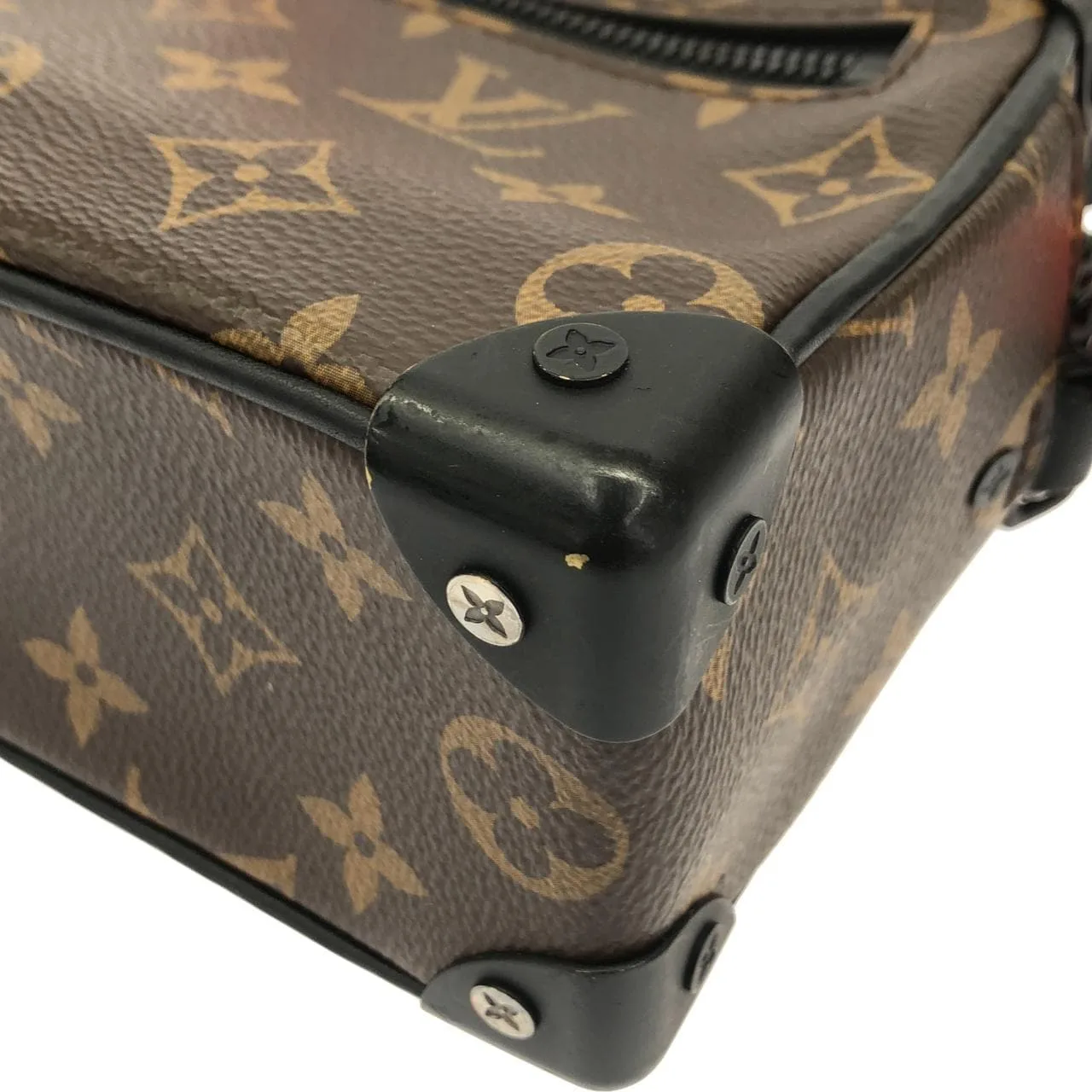 LOUIS VUITTON Soft Trunk M44480 肩背包 Monogram 黑色 Monogram 中古品A - 縮圖 3