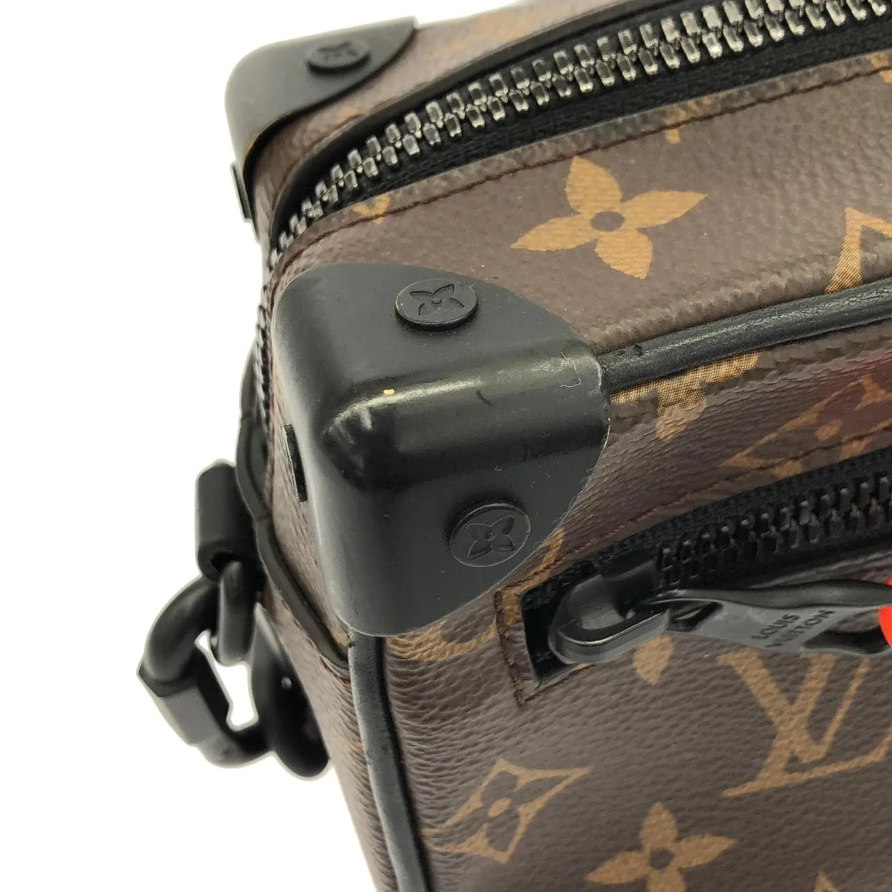 LOUIS VUITTON Soft Trunk M44480 肩背包 Monogram 黑色 Monogram 中古品A - 縮圖 4