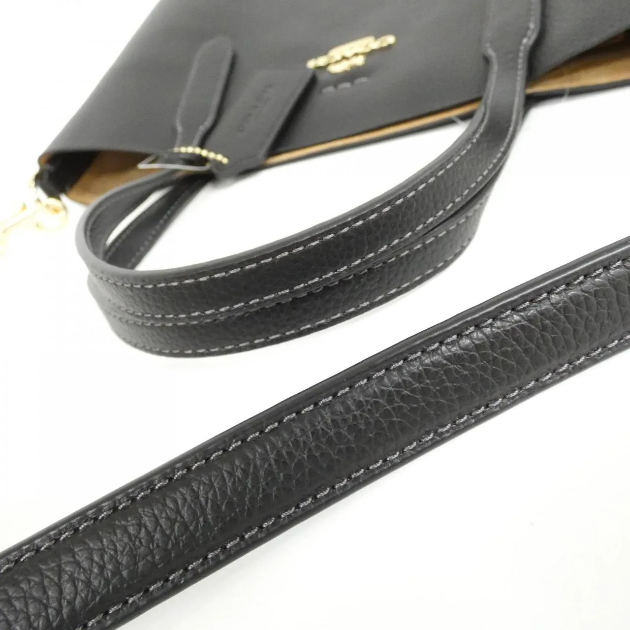 COACH CP036 手提包 皮革 黑色 皮革 新品 - 縮圖 5