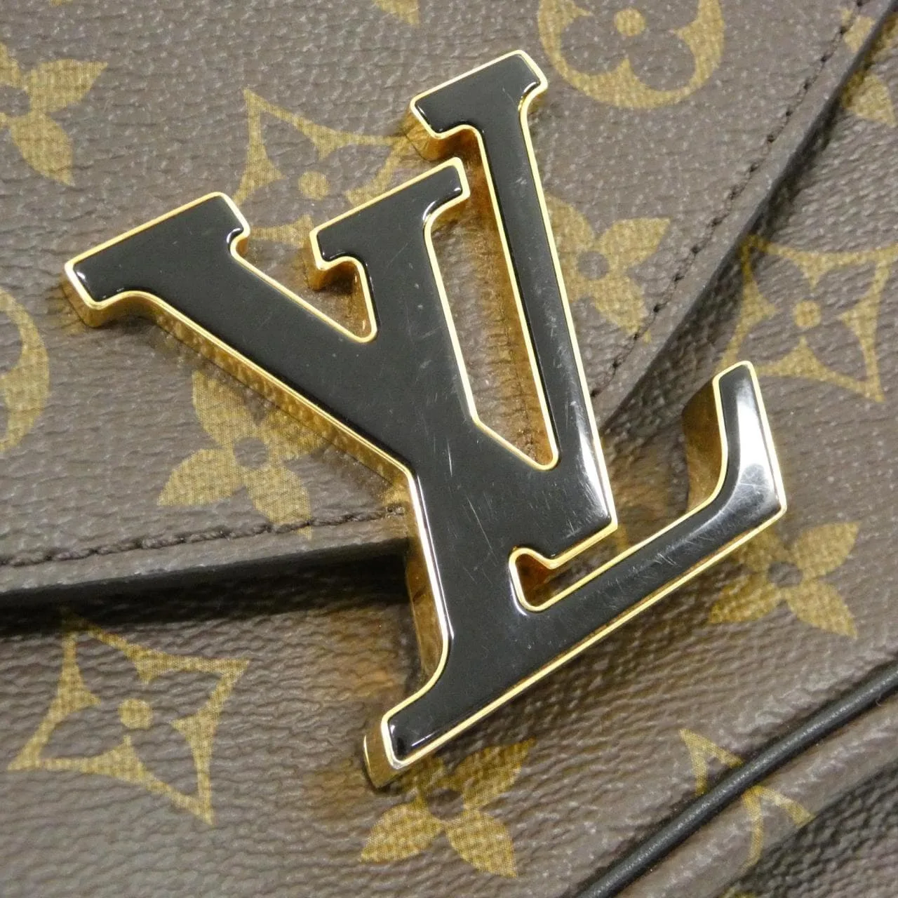 LOUIS VUITTON M45592 Shoulder Monogram 黑色 Monogram 中古品A - 縮圖 4