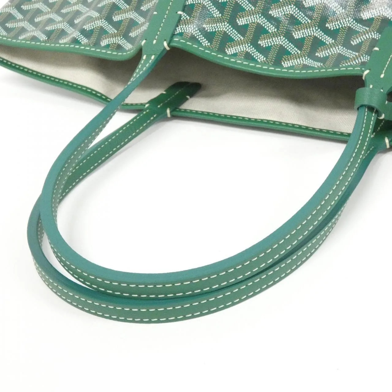 GOYARD Saint Louis AMA LOUIS PM Tote Canvas 綠色 帆布 新品 - 縮圖 4