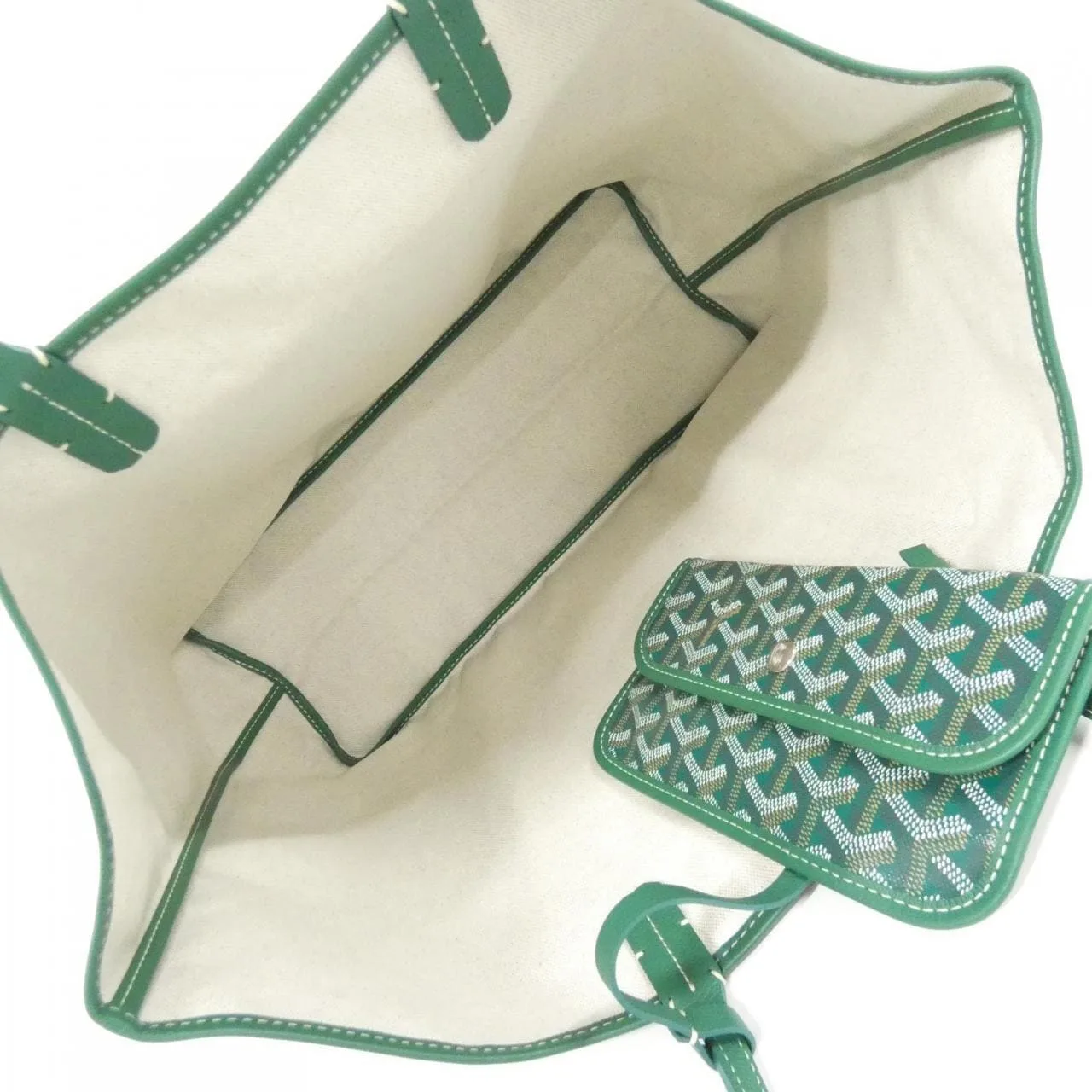 GOYARD Saint Louis AMA LOUIS PM Tote Canvas 綠色 帆布 新品 - 縮圖 5