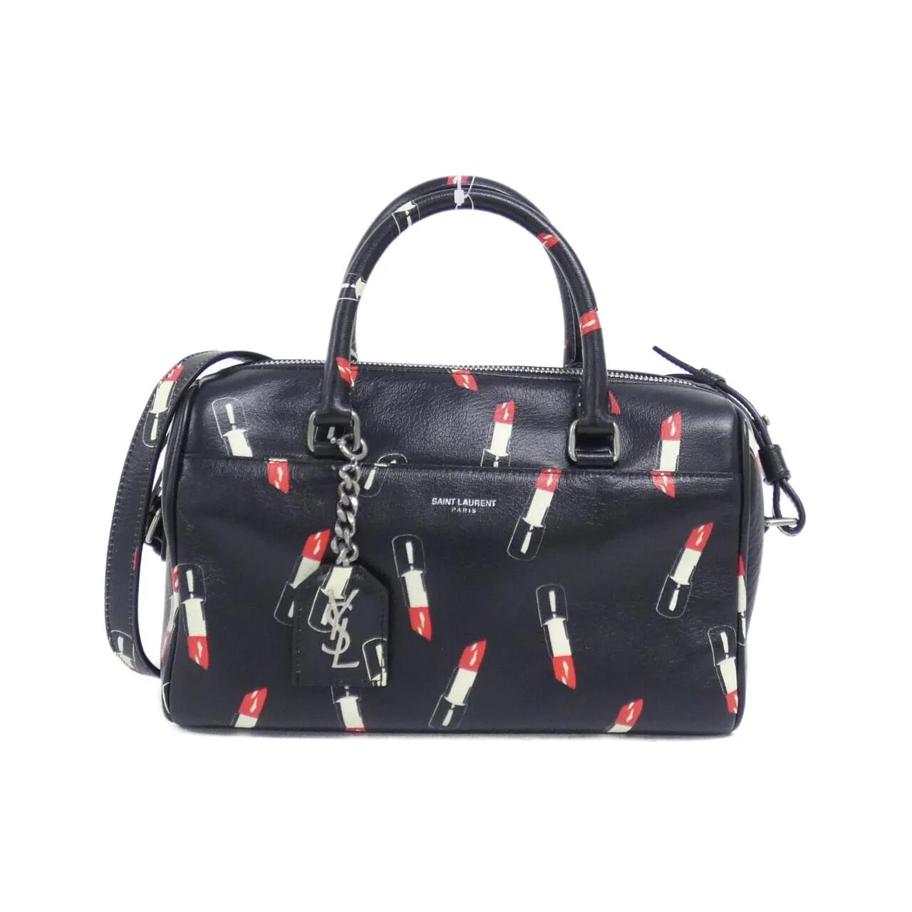 SAINT LAURENT 400422 CUC0E Boston Leather Black