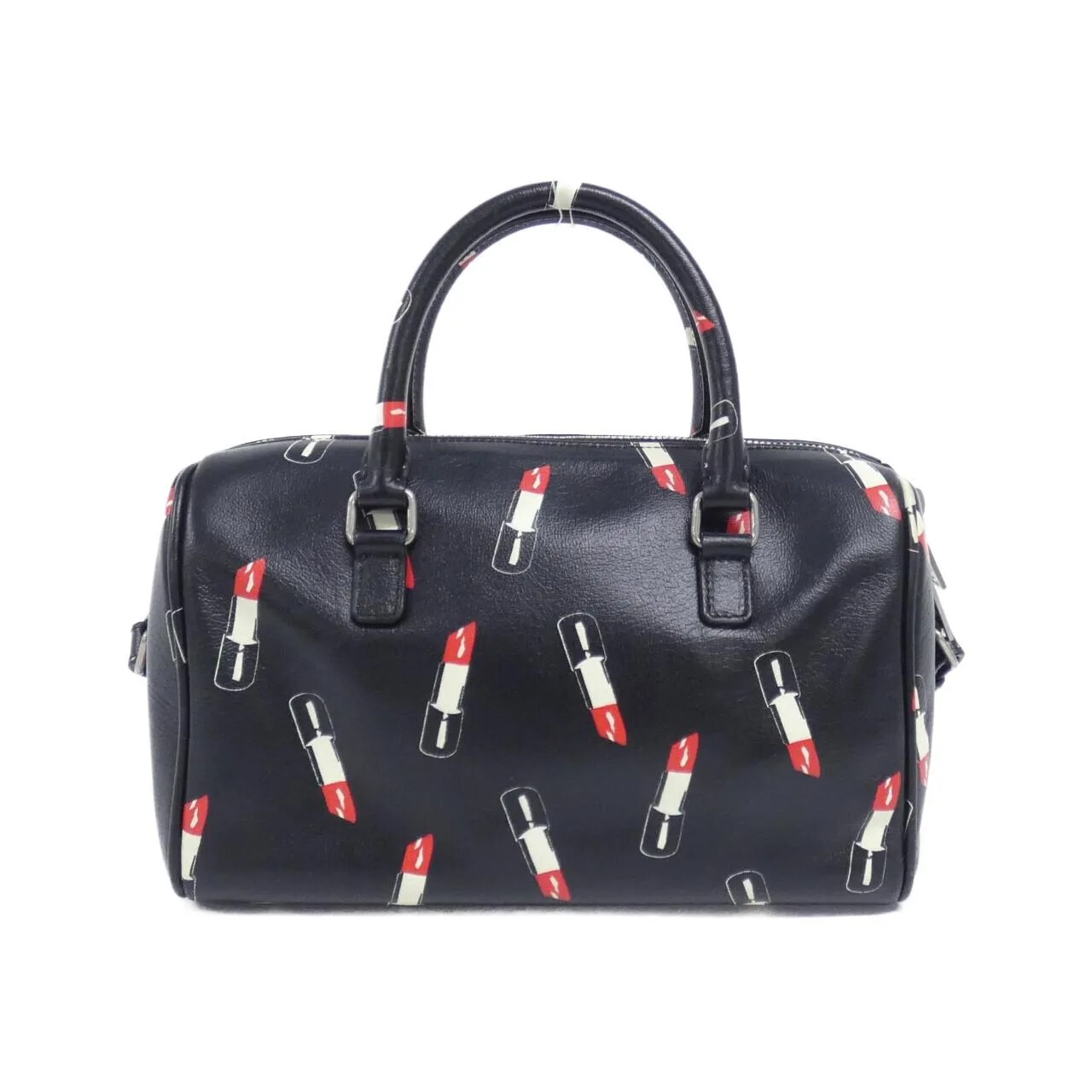 SAINT LAURENT 400422 CUC0E Boston Leather Black Leather - Thumbnail 2