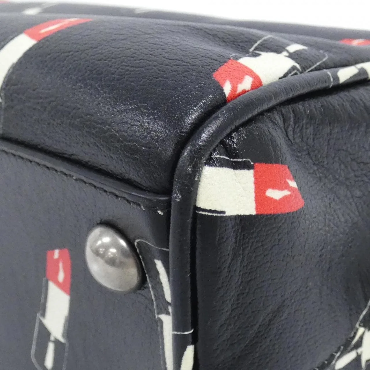 SAINT LAURENT 400422 CUC0E Boston Leather Black Leather - Thumbnail 3