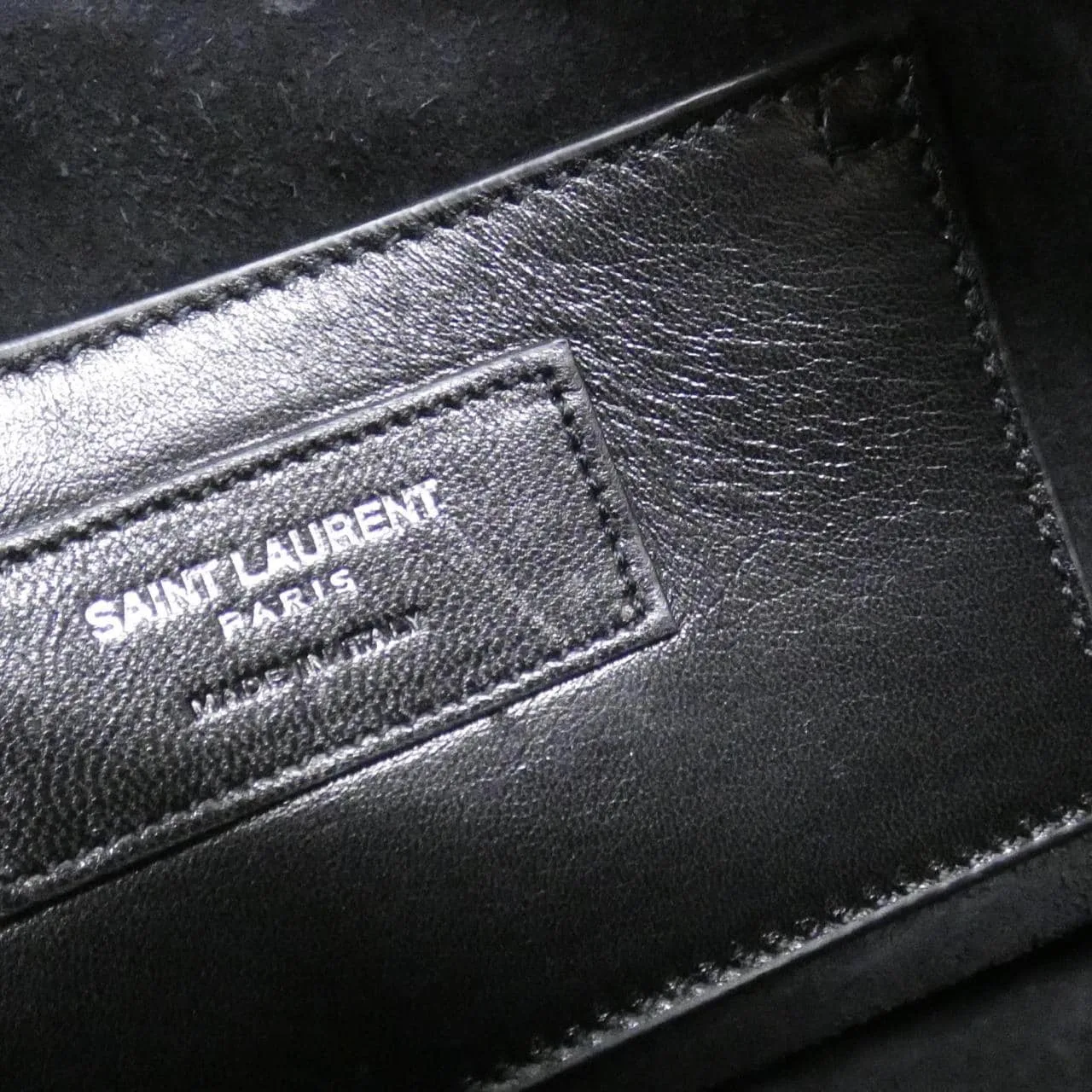 SAINT LAURENT 400422 CUC0E Boston Leather Black Leather - Thumbnail 10