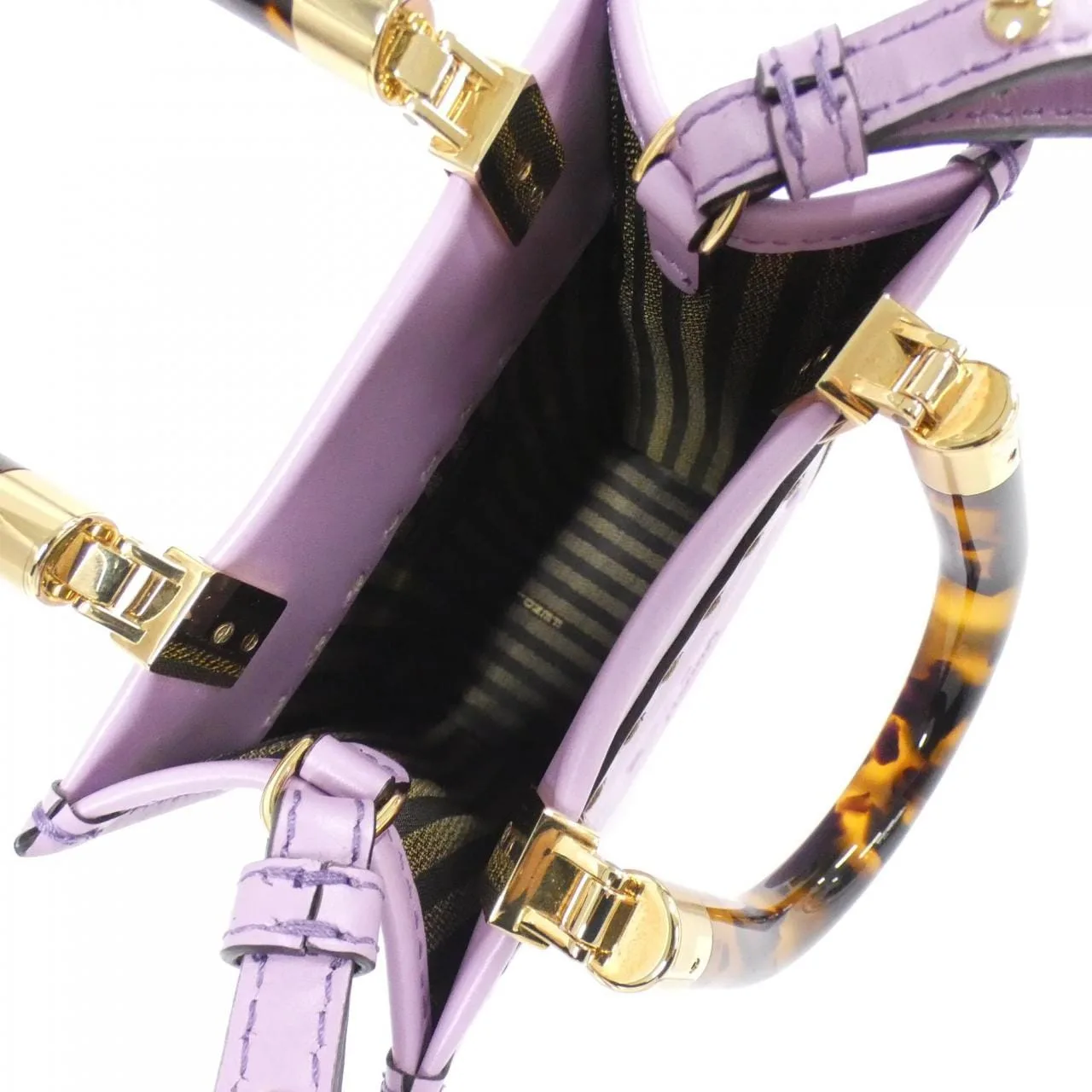 FENDI Sunshine Shopper 8BS051 ABVL Handbag 紫色 中古品A - 縮圖 10