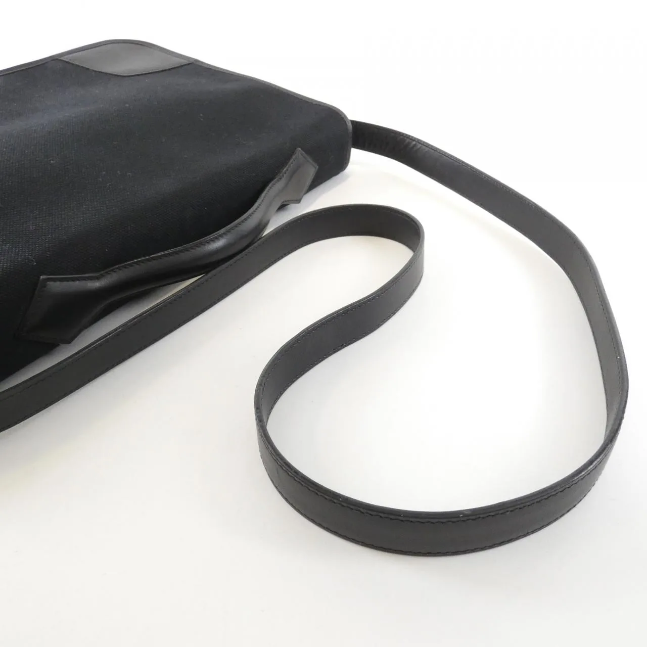 HERMES Shoulder Canvas Black Canvas Rank A - Thumbnail 5
