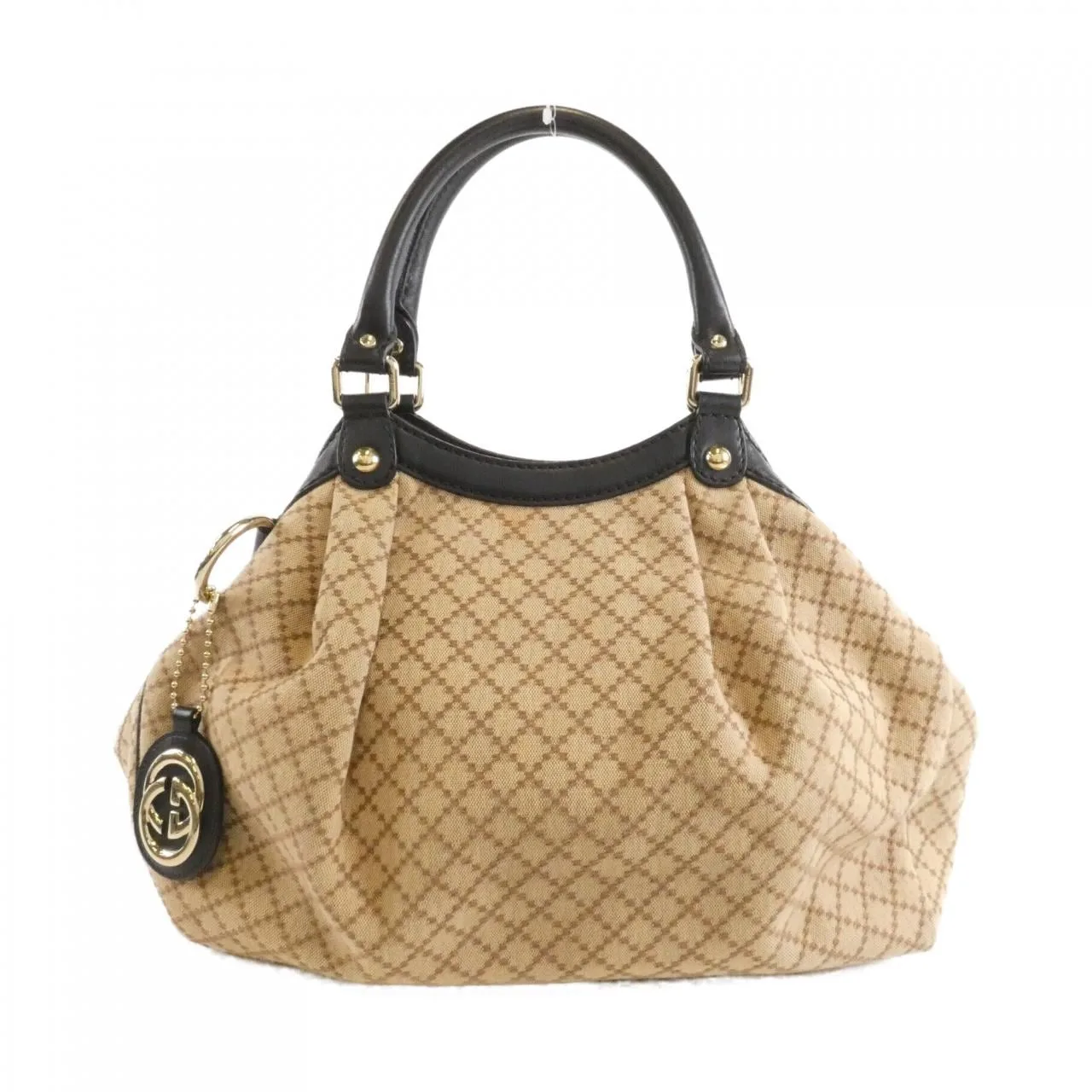 GUCCI 211944 KD01G Handbag Canvas Black