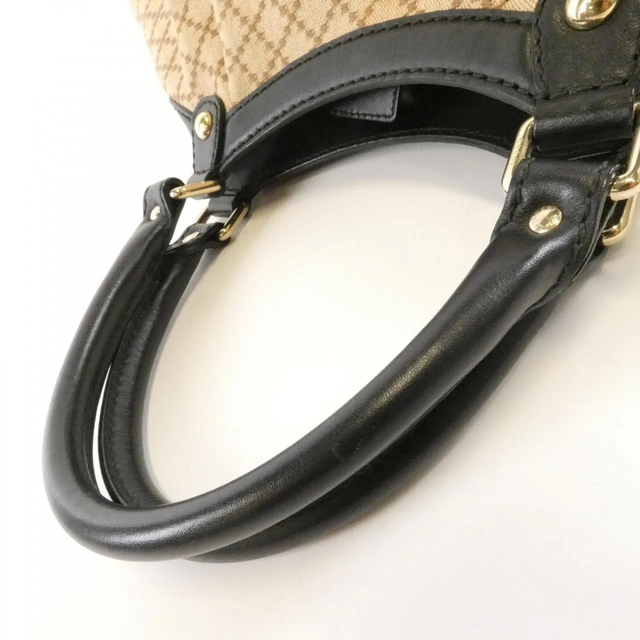 GUCCI 211944 KD01G Handbag Canvas Black Canvas - Thumbnail 5