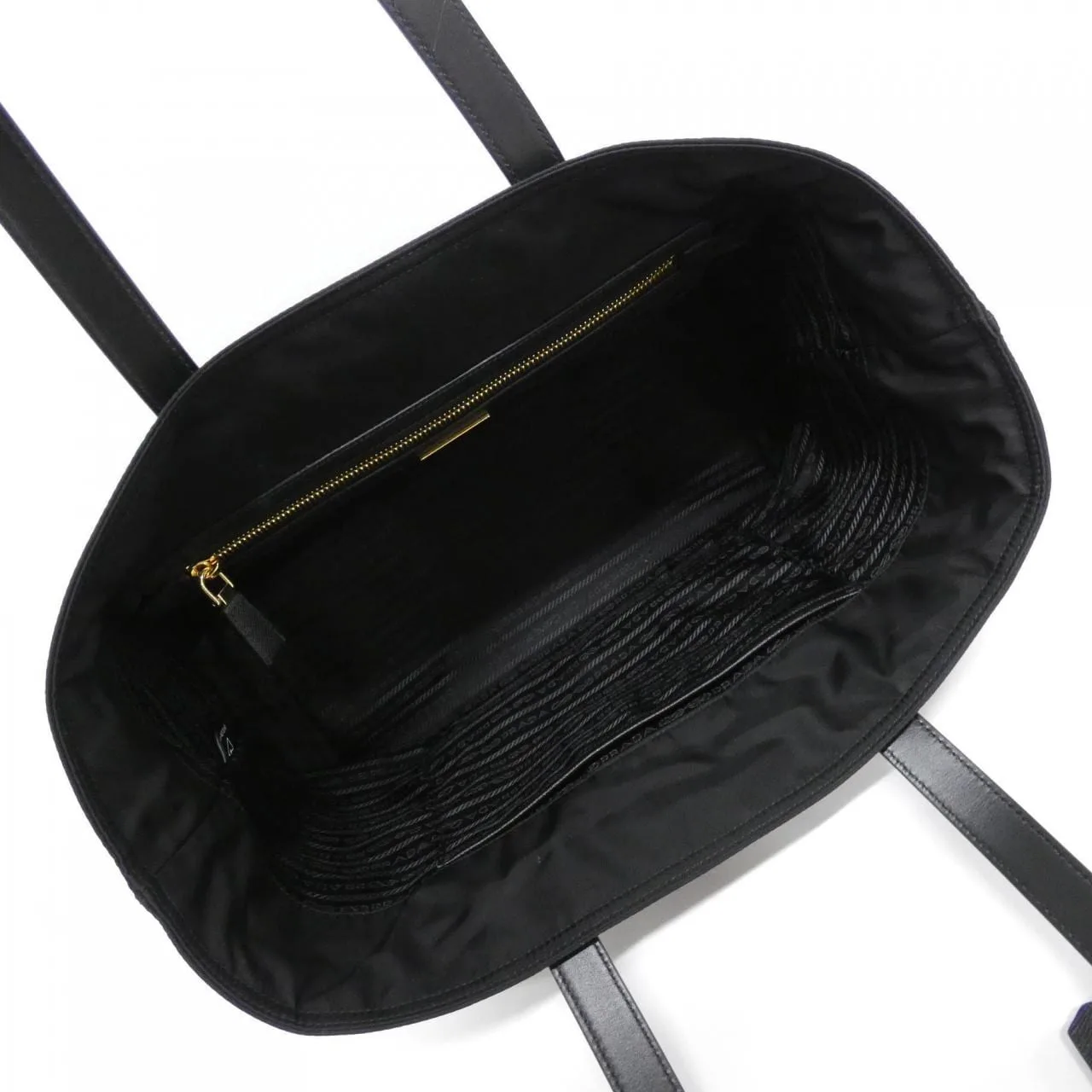 PRADA 1BG555 手提包 黑色 新品 - 縮圖 6