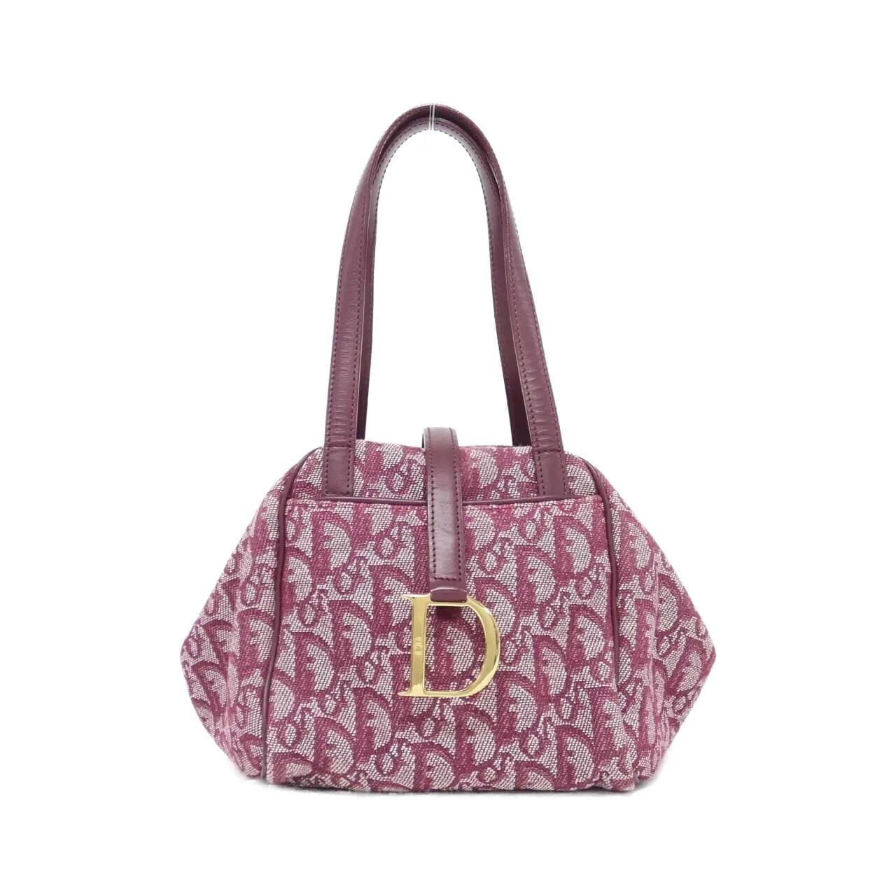 DIOR Handbag Canvas Bordeaux