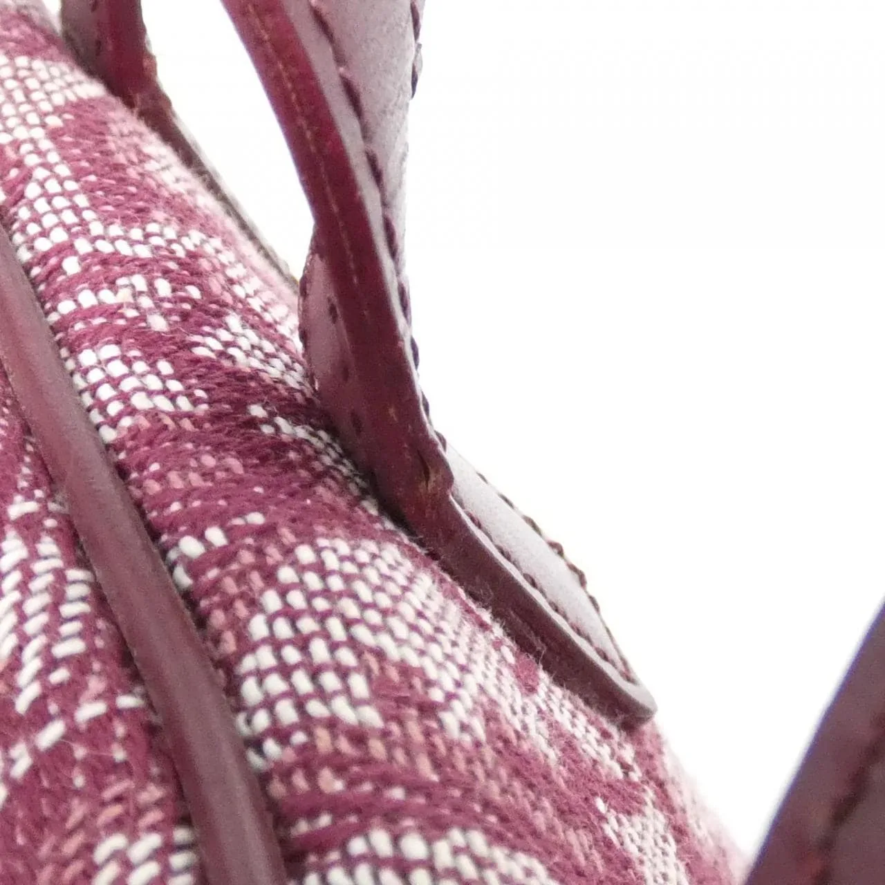 DIOR Handbag Canvas 酒紅色 帆布 - 縮圖 6