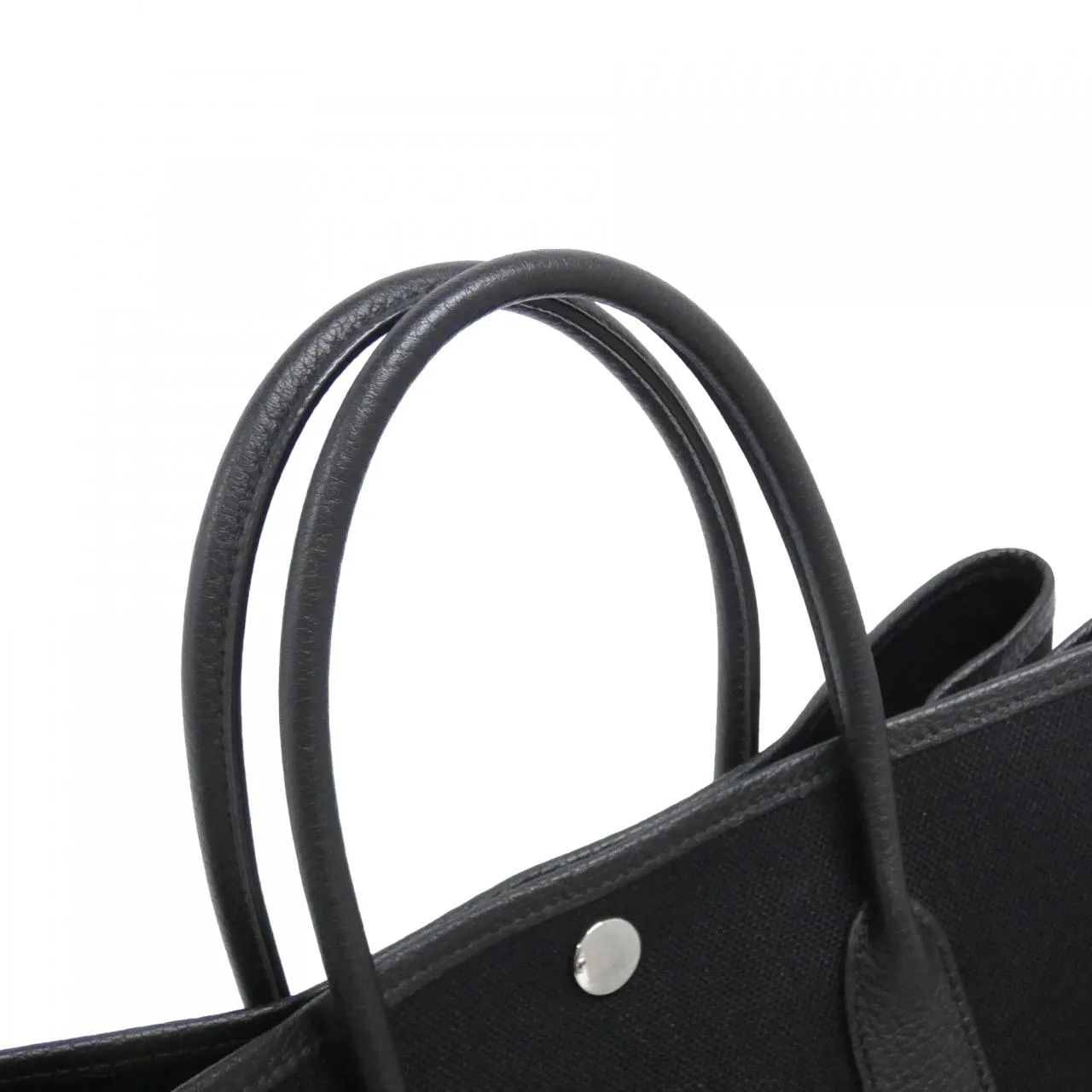 HERMES Garden Party 069573CK Tote Black Rank A - Thumbnail 4