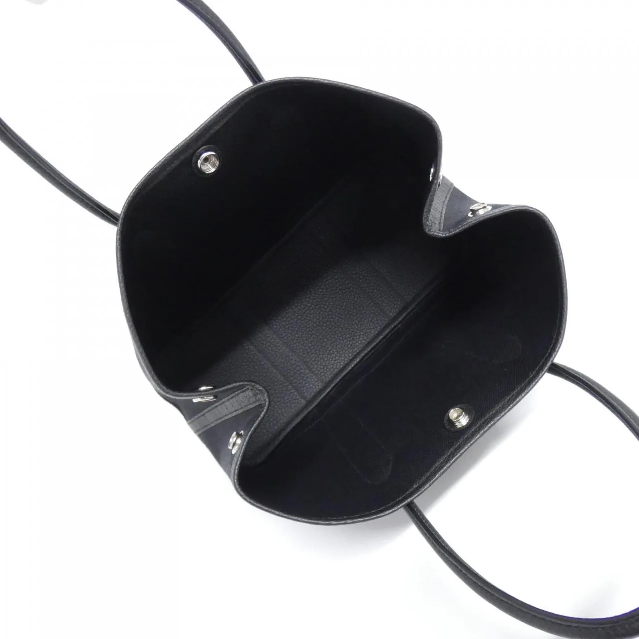 HERMES Garden Party 069573CK Tote Black Rank A - Thumbnail 5