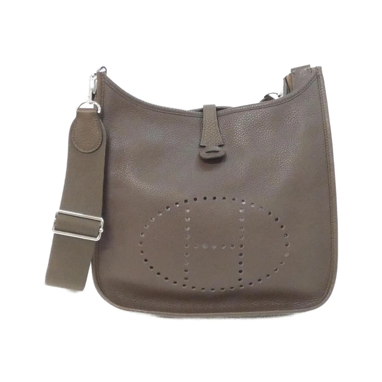 HERMES Evelyne 056277CK Shoulder Clemence Black