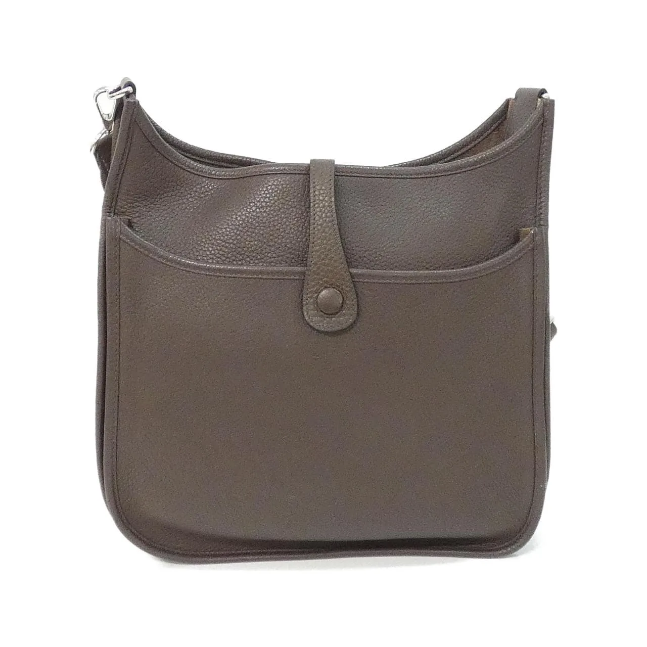 HERMES Evelyne 056277CK Shoulder Clemence Black Clemence Leather Rank A - Thumbnail 2