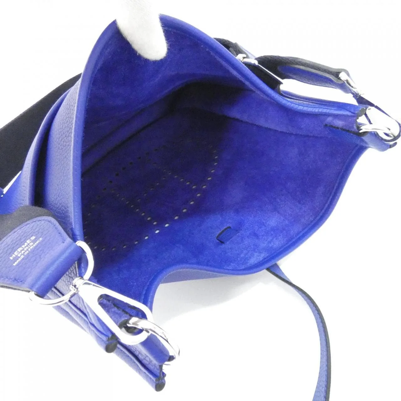 HERMES Evelyne Shoulder Clemence Blue Clemence Leather Rank A - Thumbnail 7