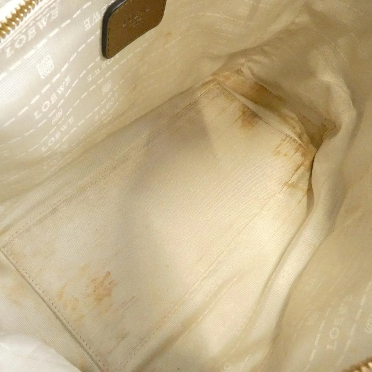 LOEWE 374 76 B77 Handbag Leather 棕色 皮革 - 縮圖 10