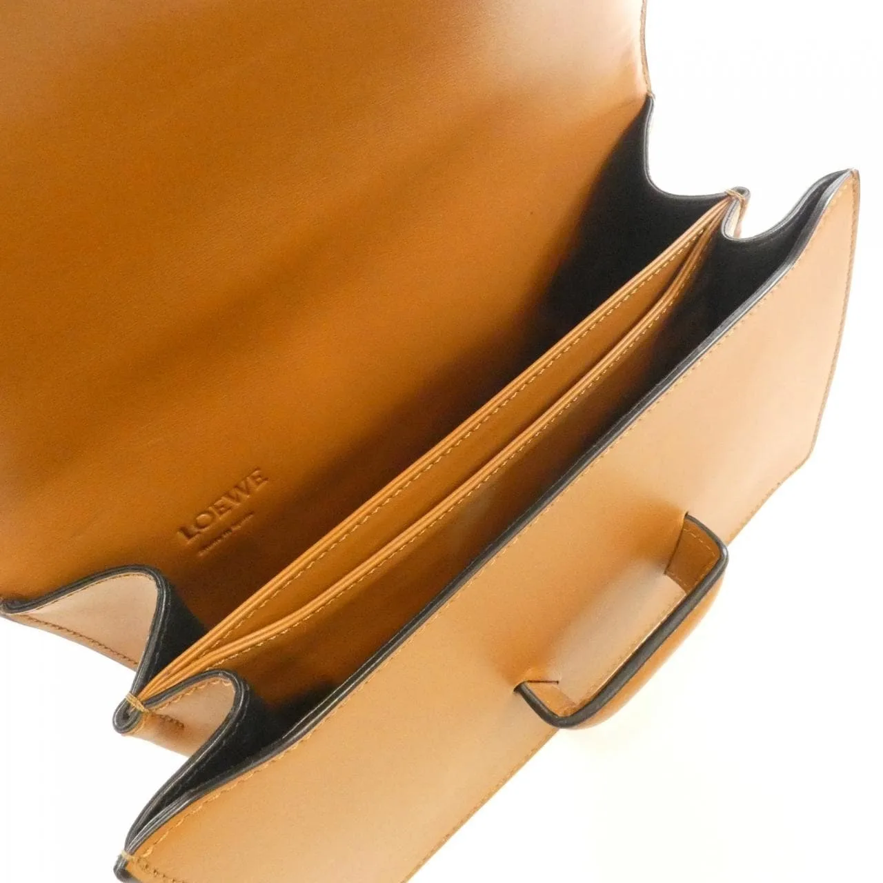 LOEWE 302 74MM15 Shoulder Leather Black Leather - Thumbnail 7