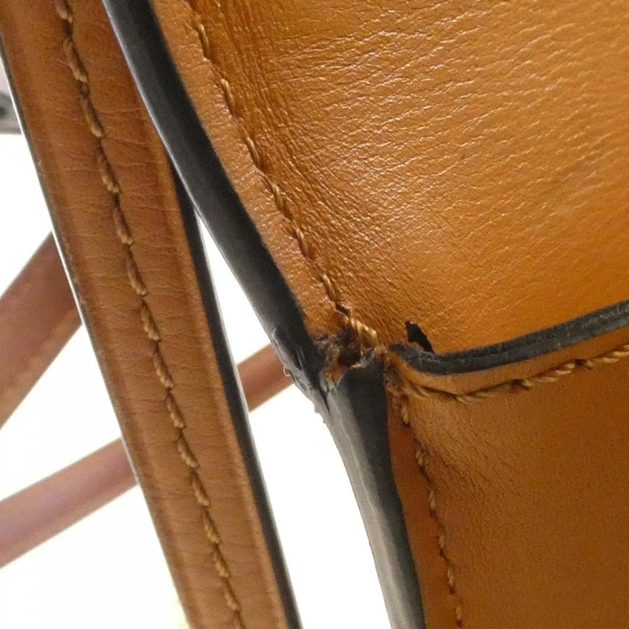 LOEWE 302 74MM15 Shoulder Leather Black Leather - Thumbnail 9