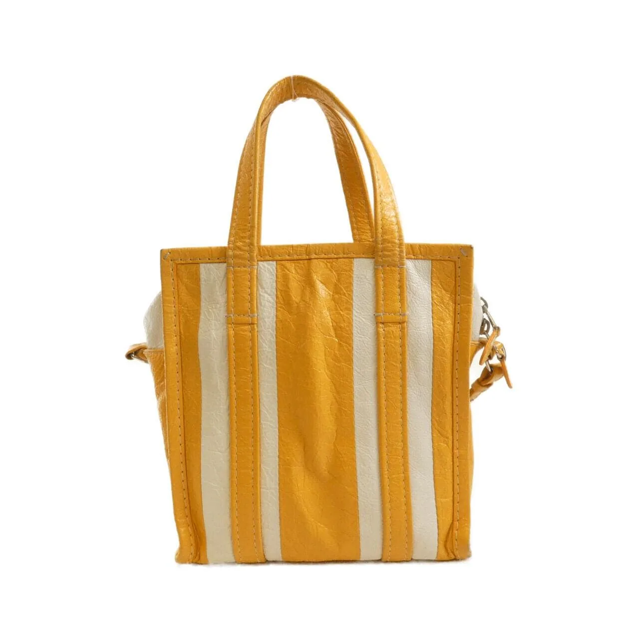 BALENCIAGA Everyday Shopper 452458 DE9GN Handbag Leather Black Leather - Thumbnail 2