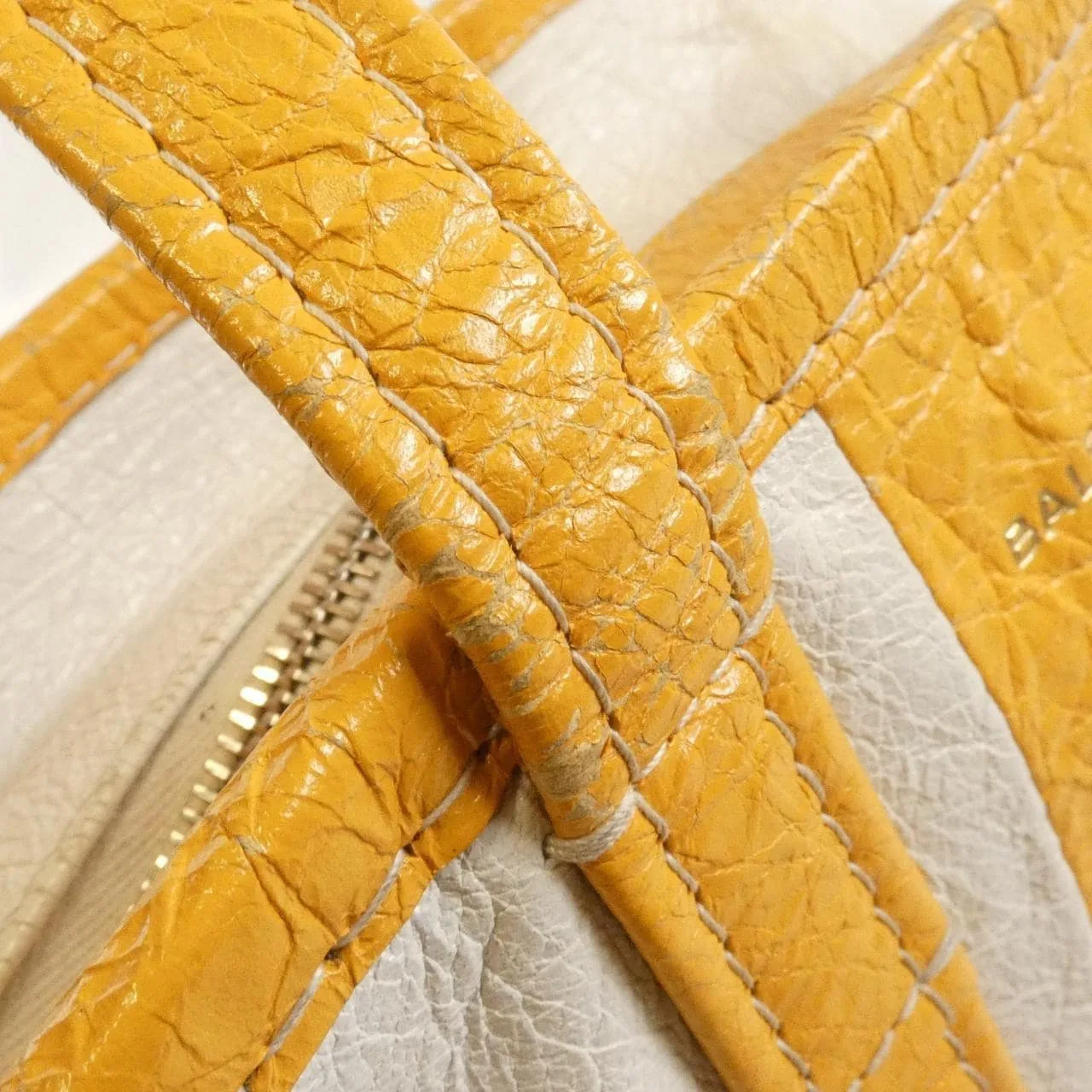 BALENCIAGA Everyday Shopper 452458 DE9GN Handbag Leather Black Leather - Thumbnail 7