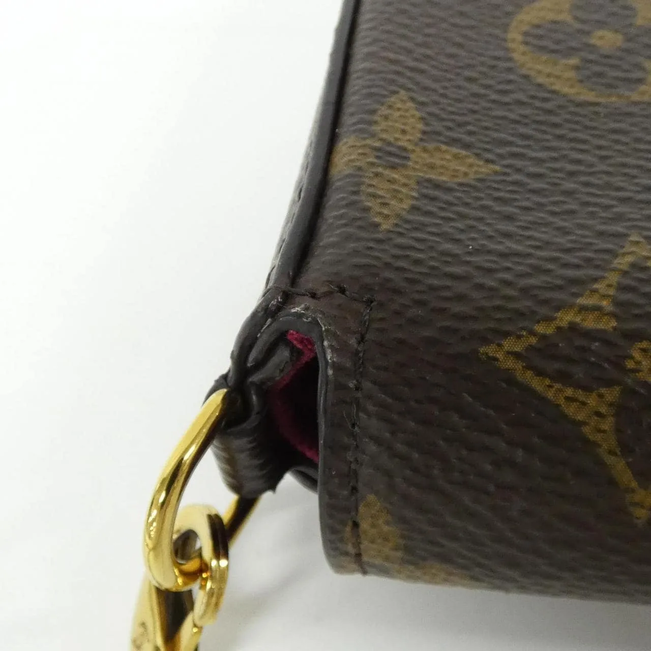 LOUIS VUITTON Pochette M61276 Shoulder Monogram 黑色 Monogram 中古品A - 縮圖 5