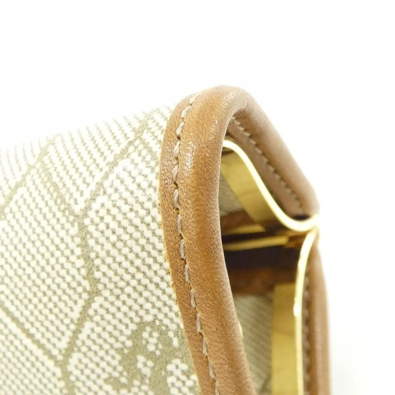DIOR Coin Case Canvas Beige Canvas Rank A - Thumbnail 3