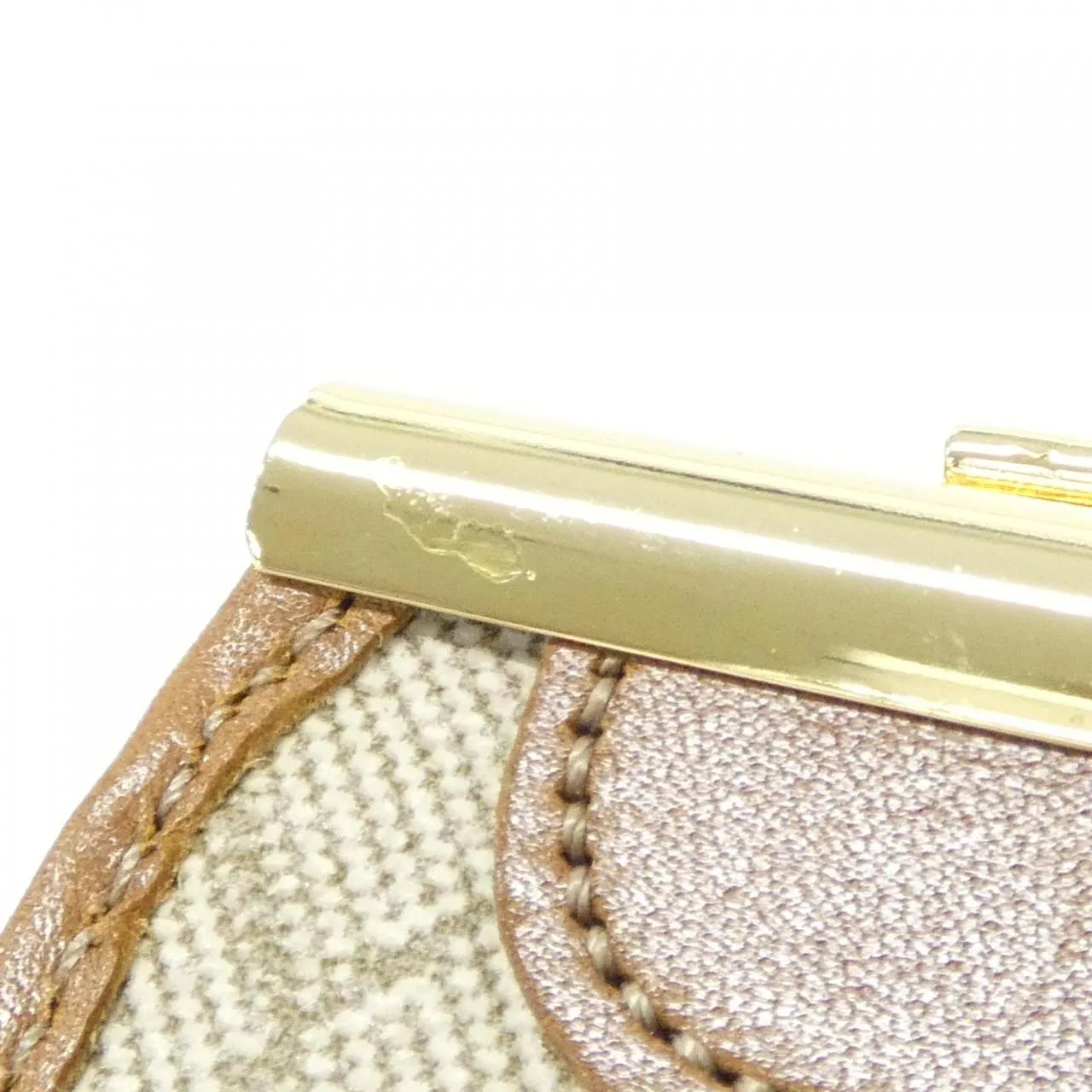 DIOR Coin Case Canvas Beige Canvas Rank A - Thumbnail 5