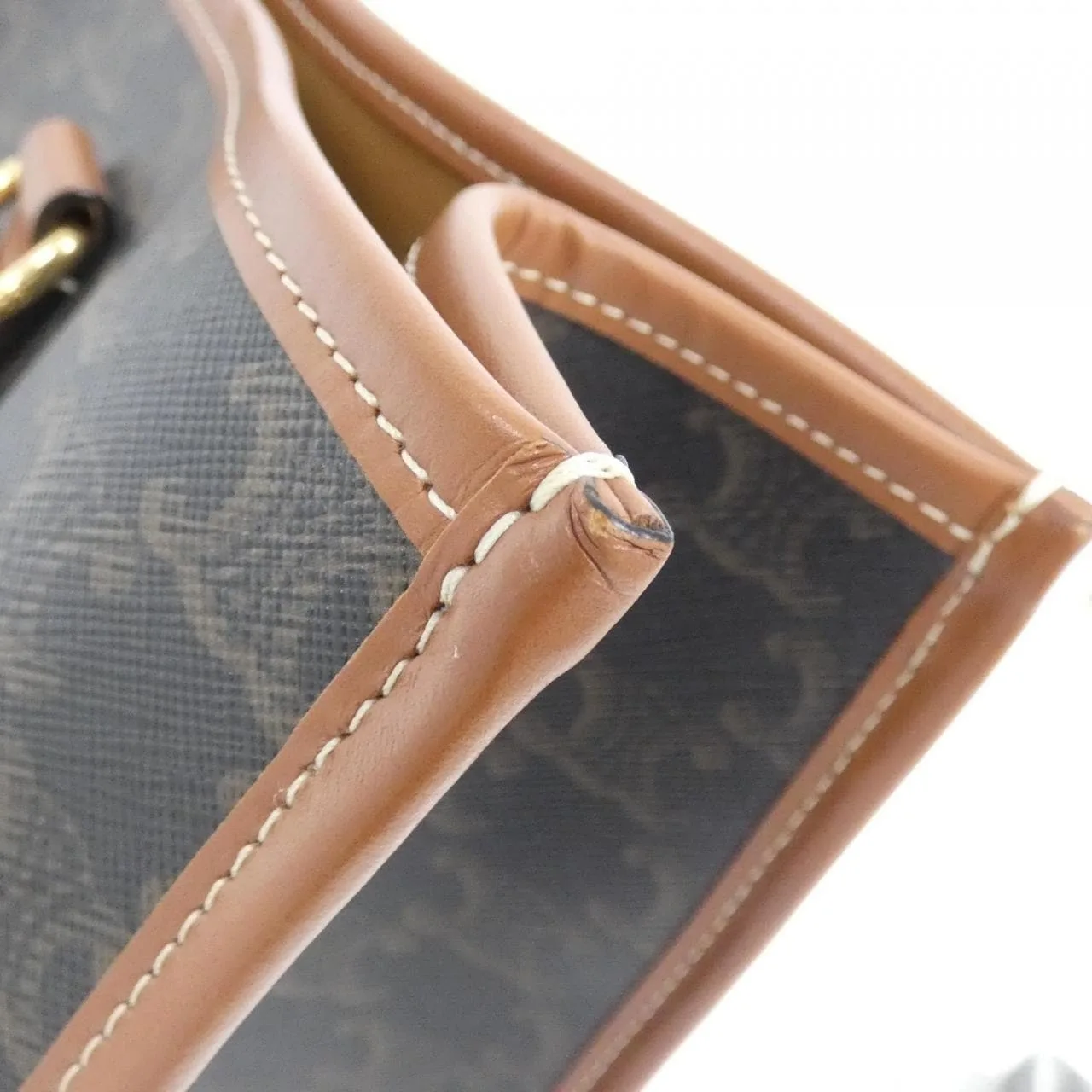 CELINE Cabas 199742BZJ Handbag Canvas Black Canvas - Thumbnail 3