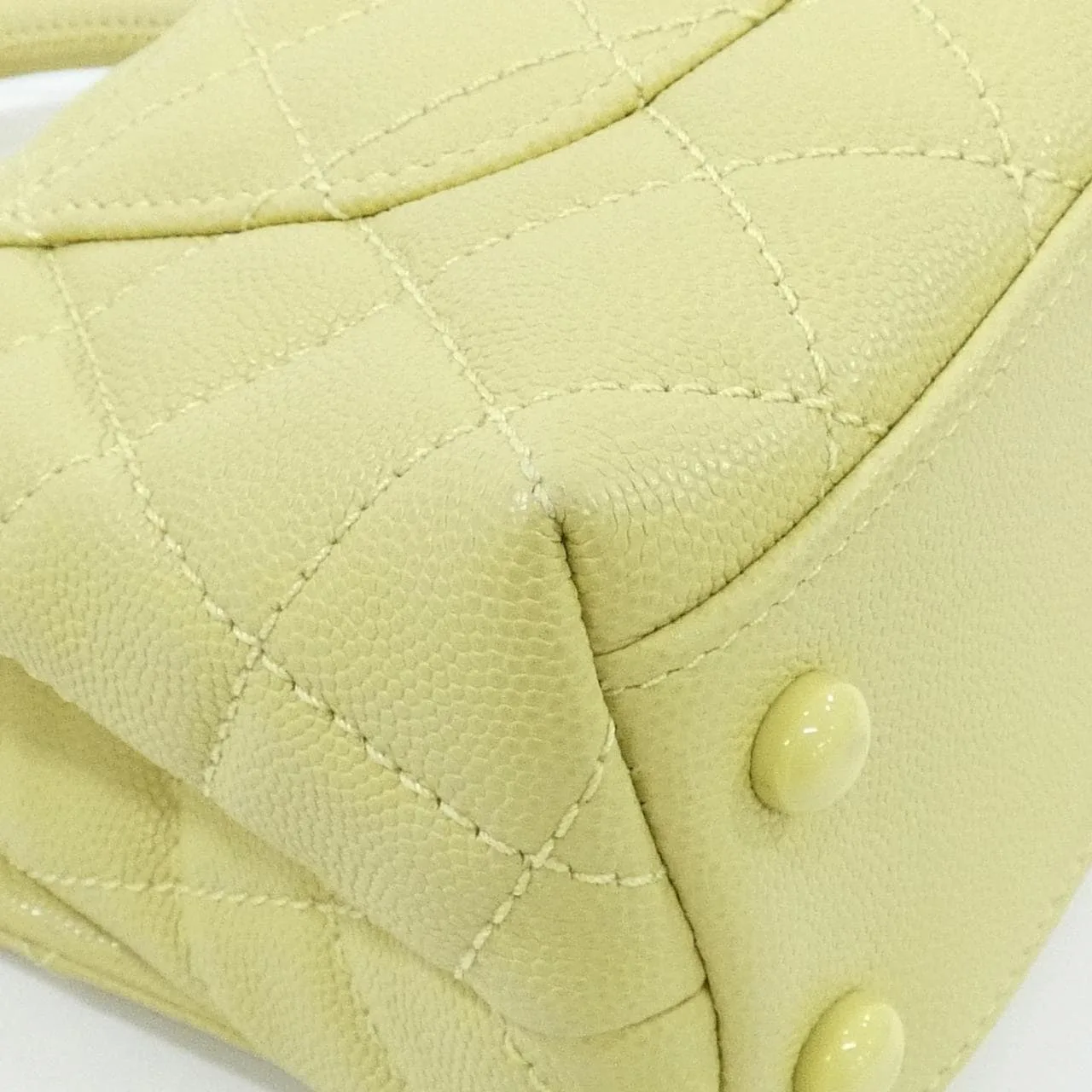 CHANEL Coco Handle AS2215 Handbag Grained Calfskin 3