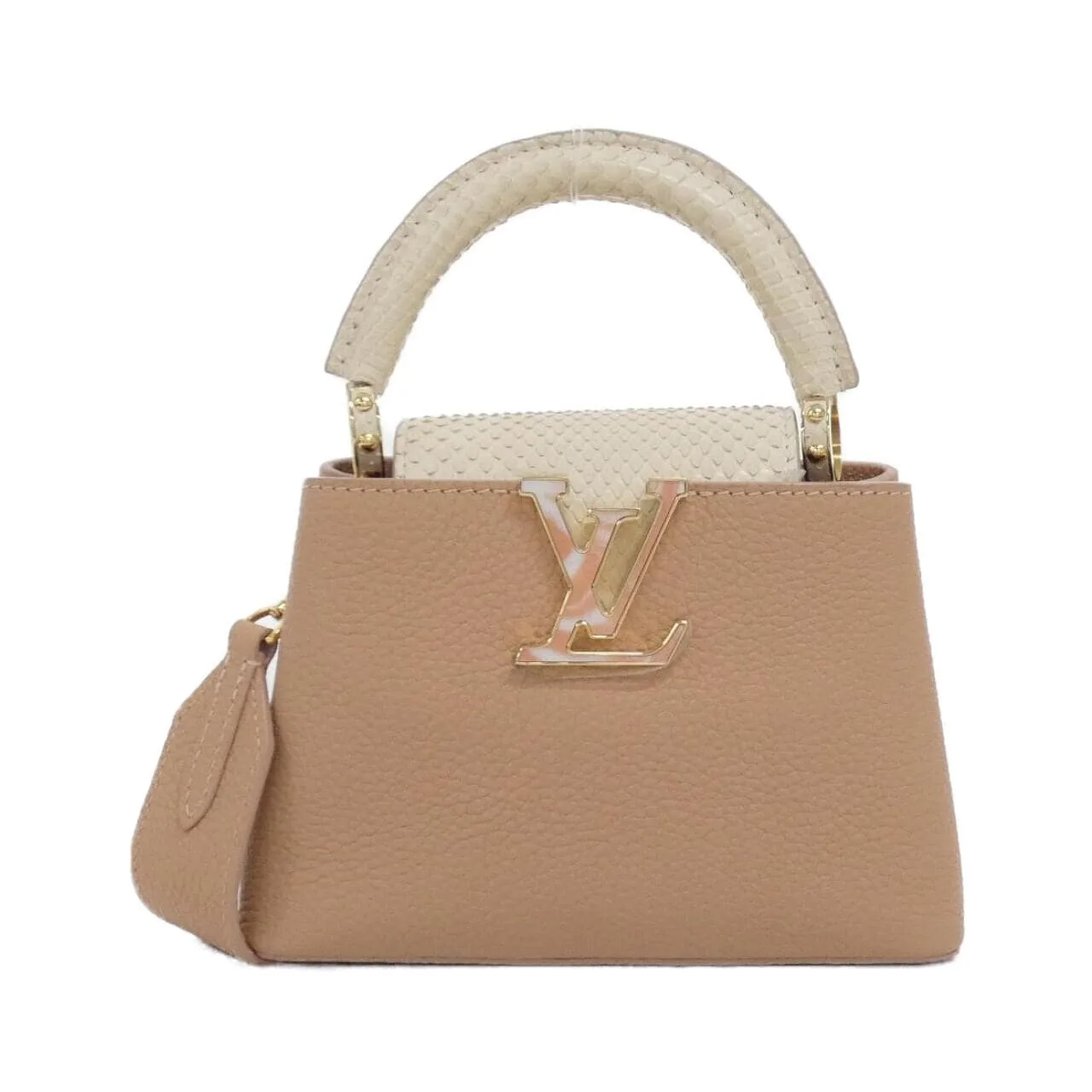 LOUIS VUITTON Capucines N99731 Handbag Leather