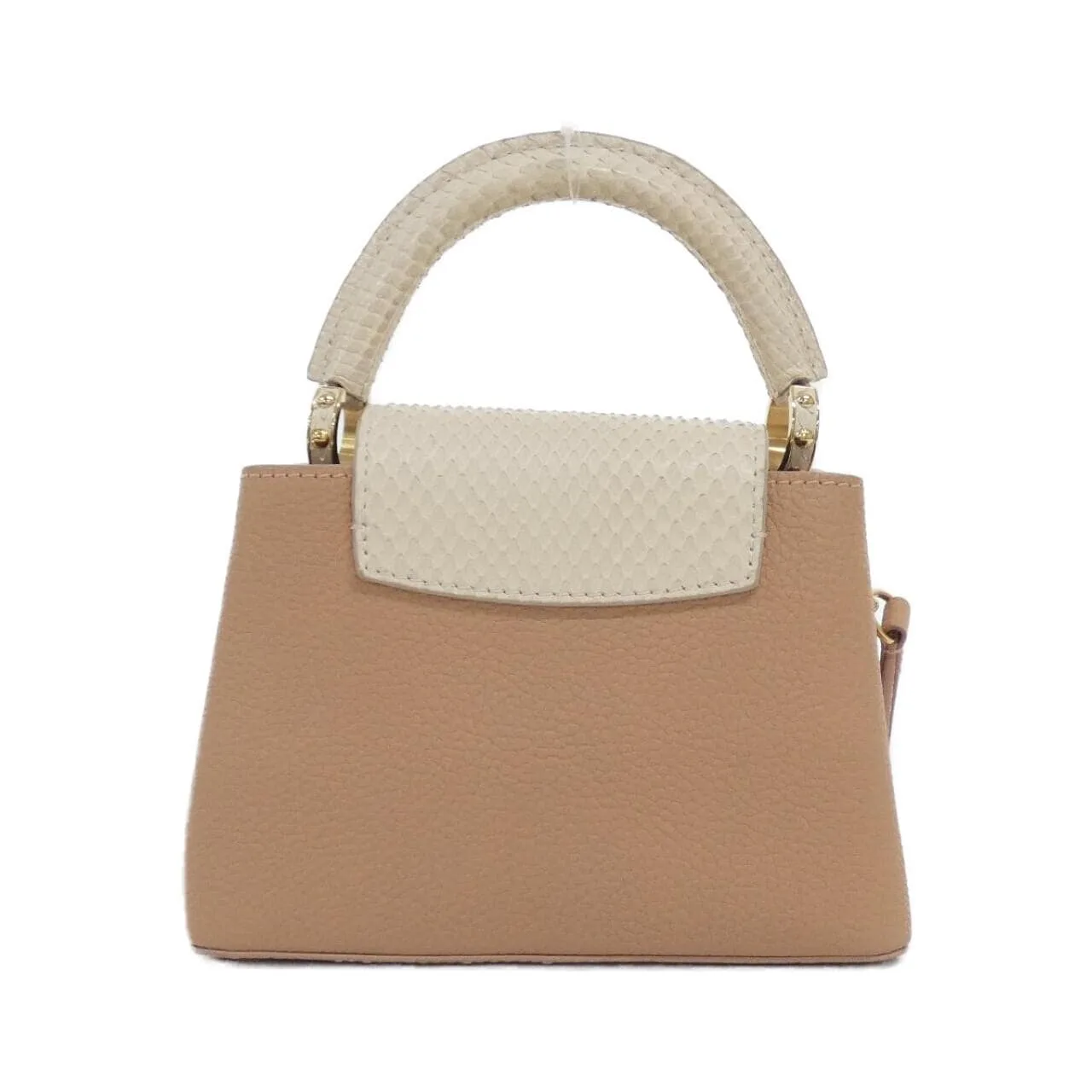 LOUIS VUITTON Capucines N99731 Handbag Leather Pink Leather - Thumbnail 2