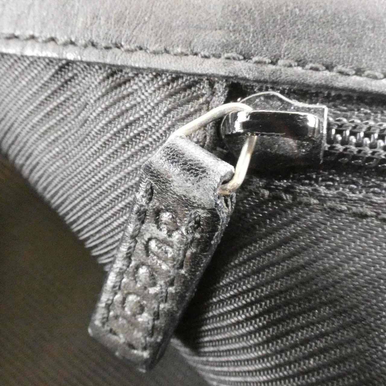 GUCCI 002 1098 Handbag Canvas 黑色 帆布 中古品B - 縮圖 10
