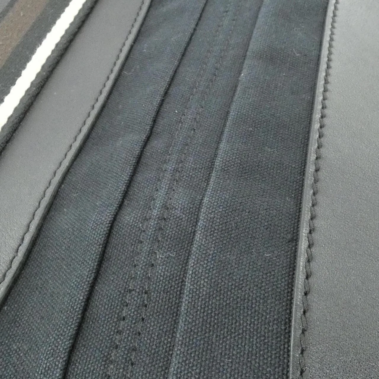 HERMES 049233CK 手提包 帆布 黑色 帆布 中古品B - 縮圖 5