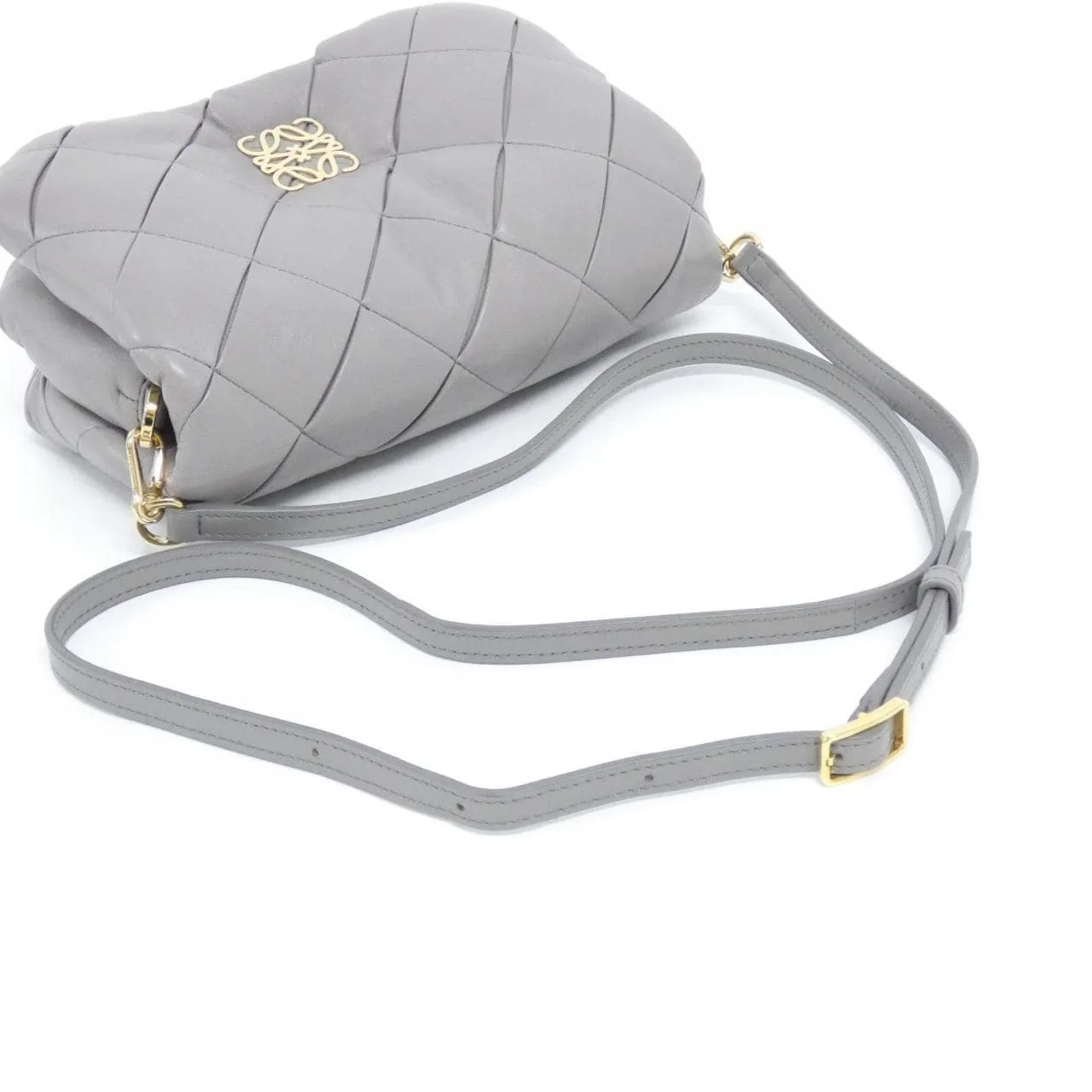 LOEWE A896W56X05 Shoulder Lambskin Black Lambskin Rank A - Thumbnail 7