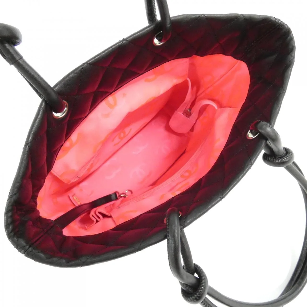 CHANEL Cambon 25167 Handbag 黑色 中古品A - 縮圖 9