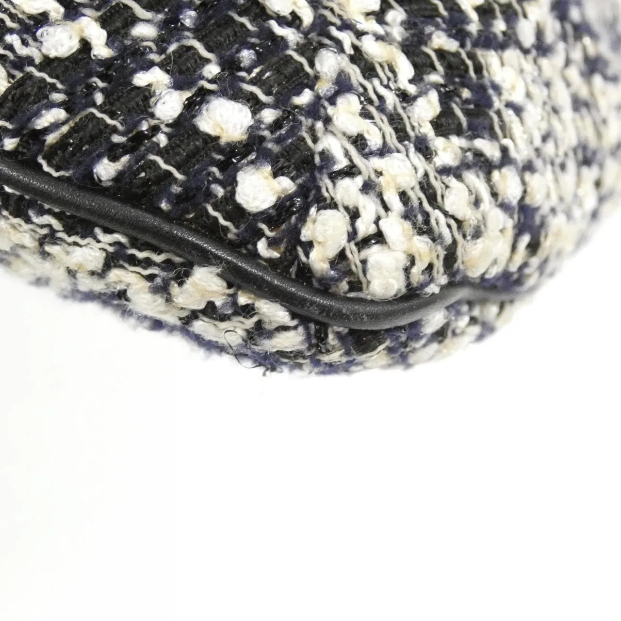 CHANEL 30216 Shoulder Tweed 黑色 粗花呢 中古品A - 縮圖 3